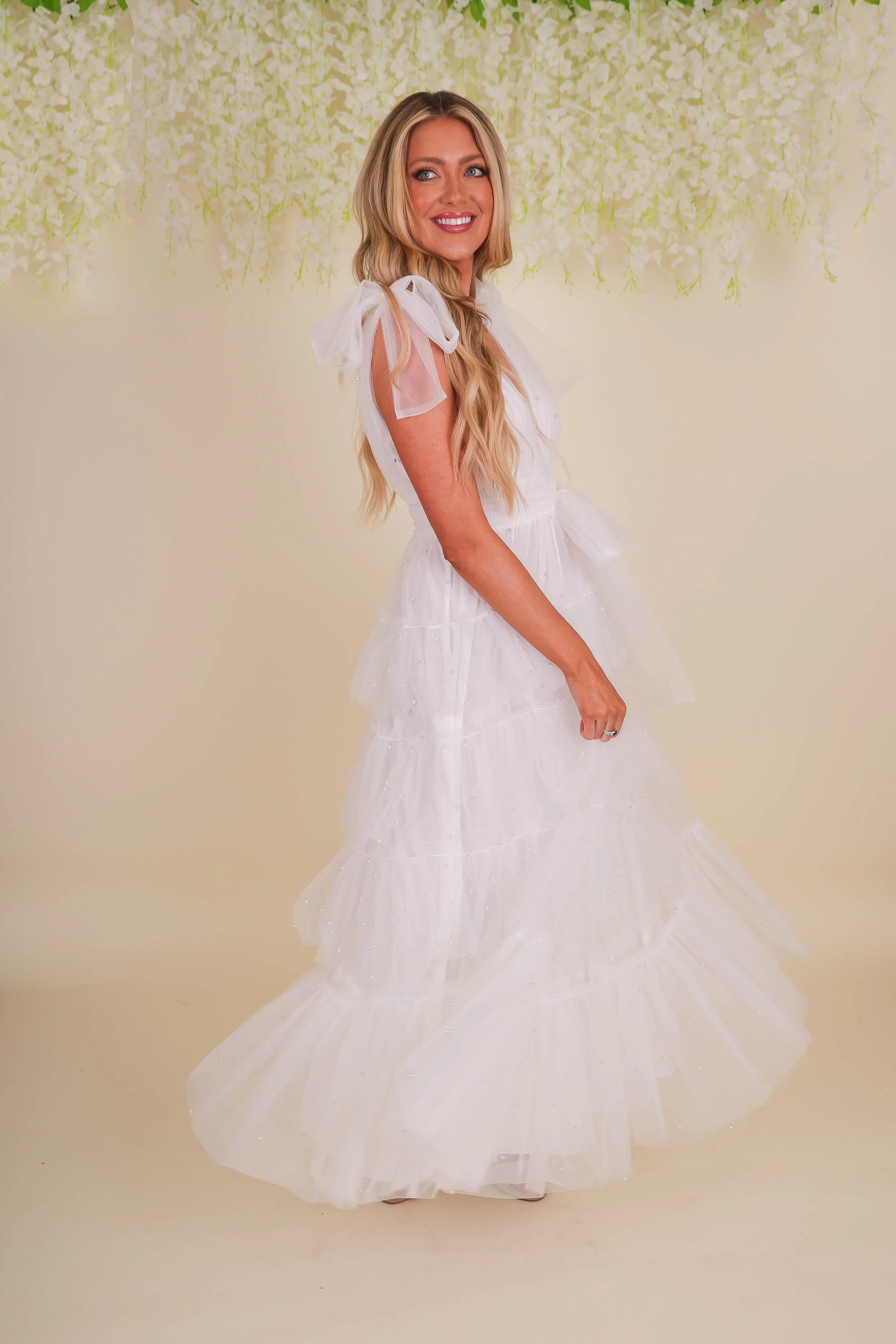 RESTOCK: Enchanted To Meet You Midi Dress Layered Texture