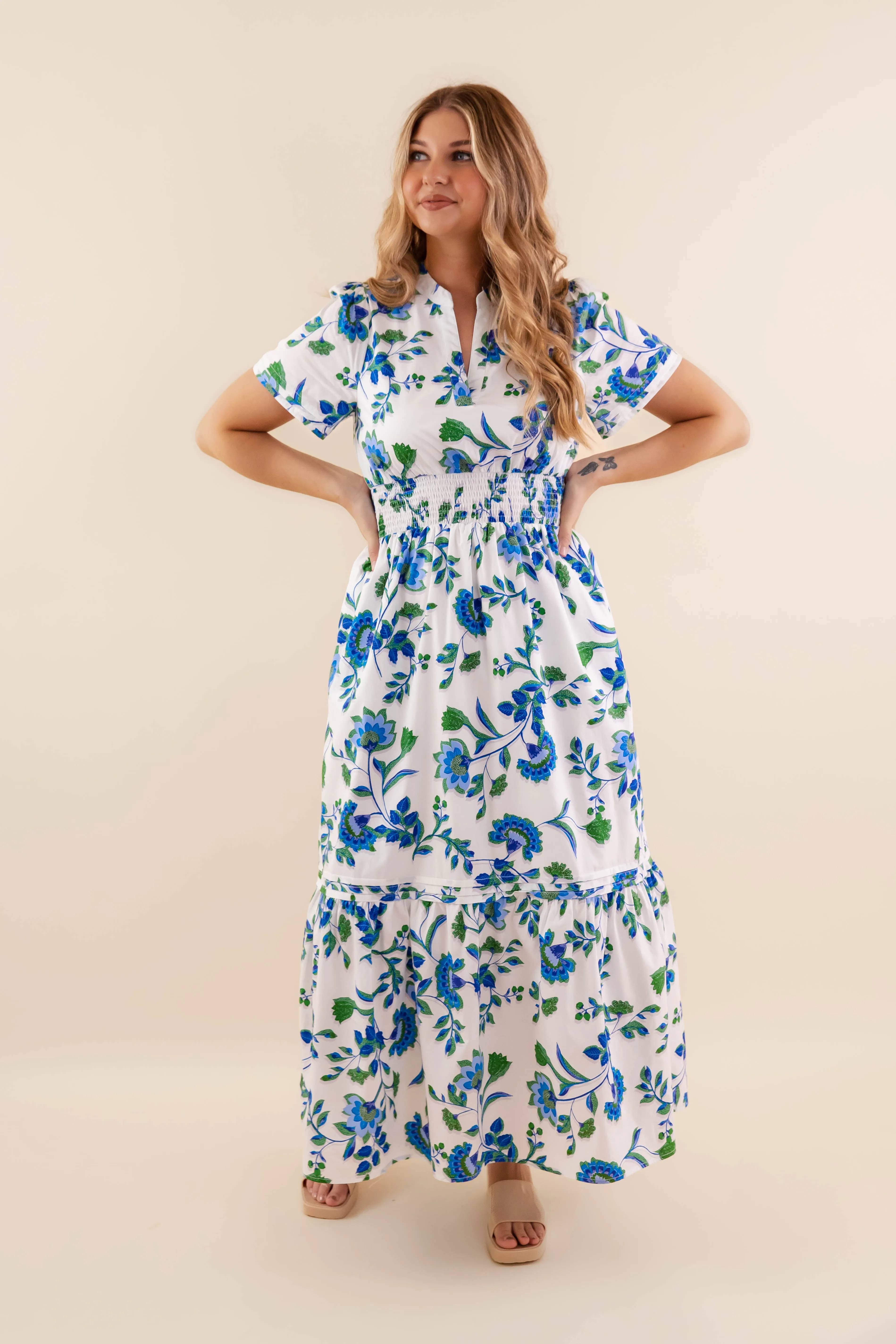 RESTOCK: It's A Southern Affair Maxi Dress Coffee Break