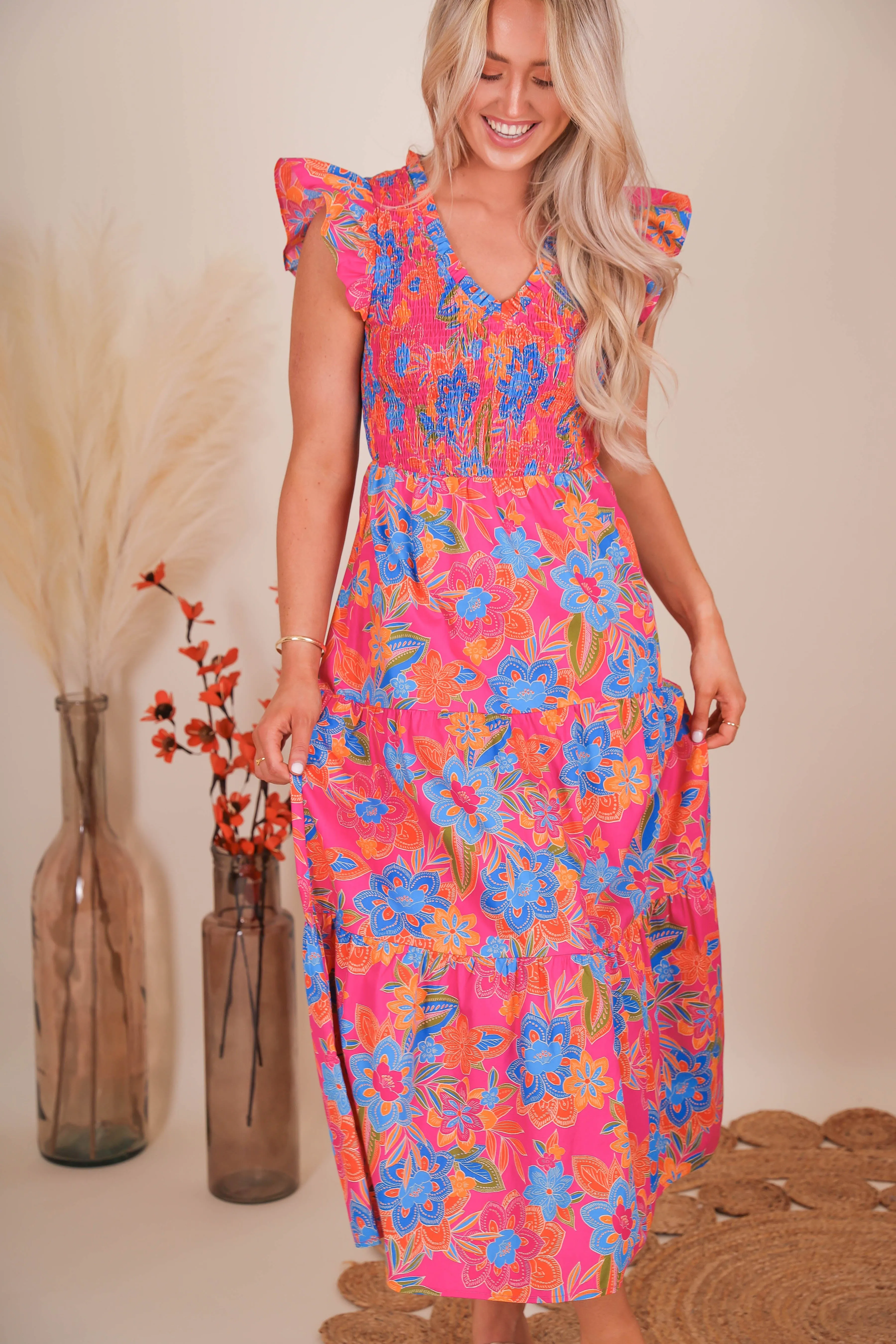 Lounge Ready Walk Easy RESTOCK: It's No Surprise Dress-Floral