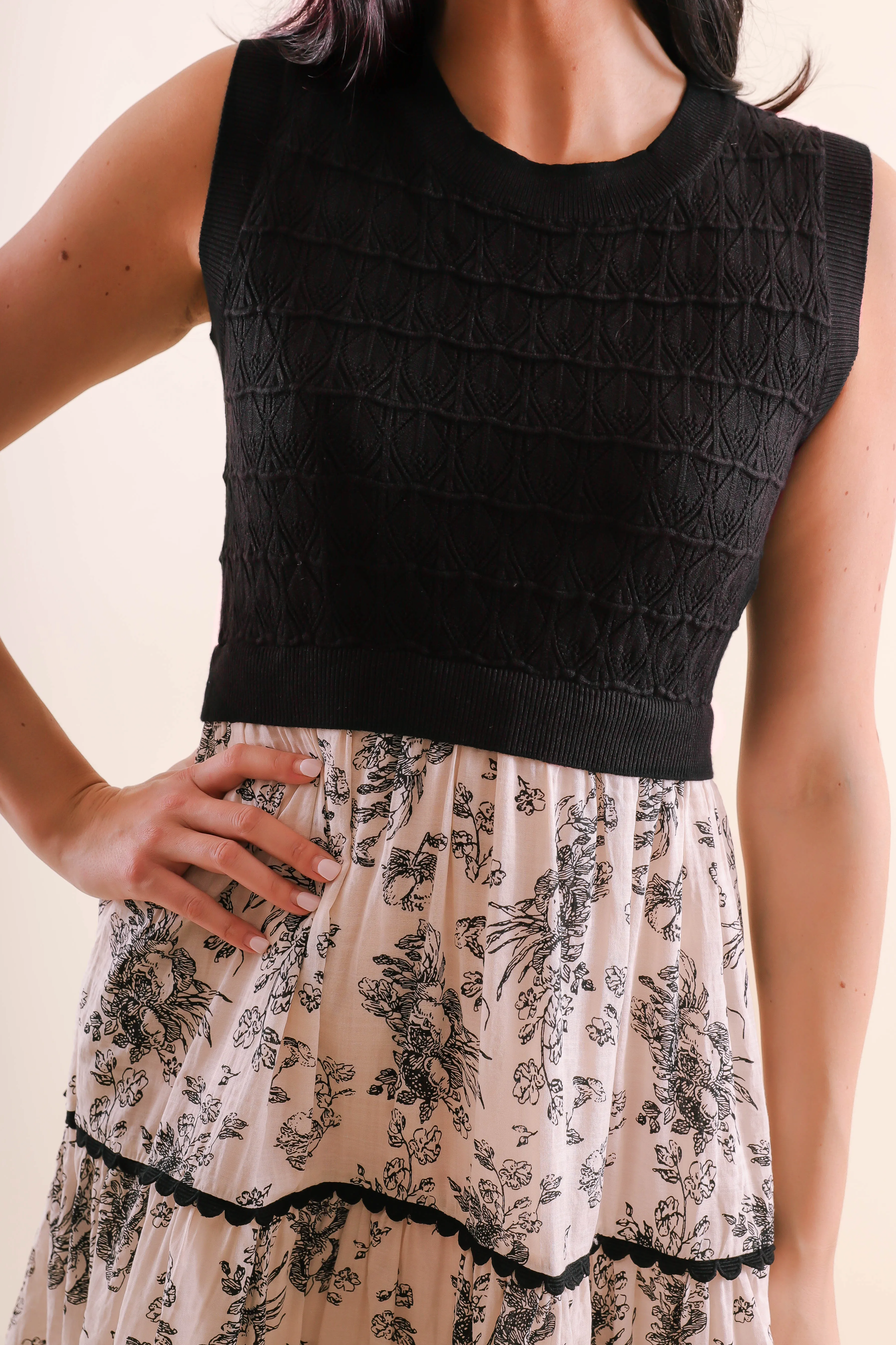 RESTOCK: Traditional Values Midi Dress Minimalist fit-and-flare