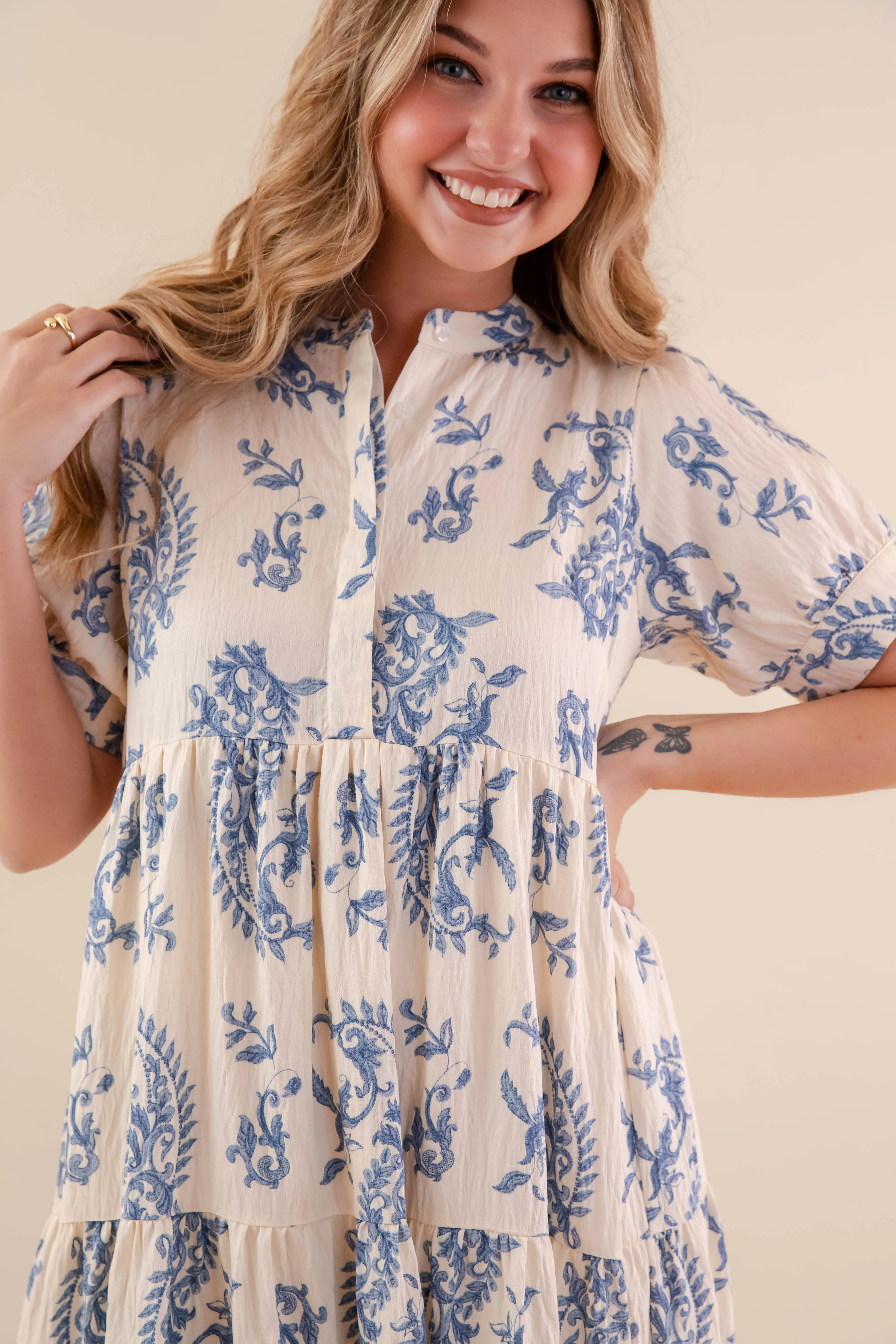 RESTOCK: Waves Of Life Midi Dress Must-have