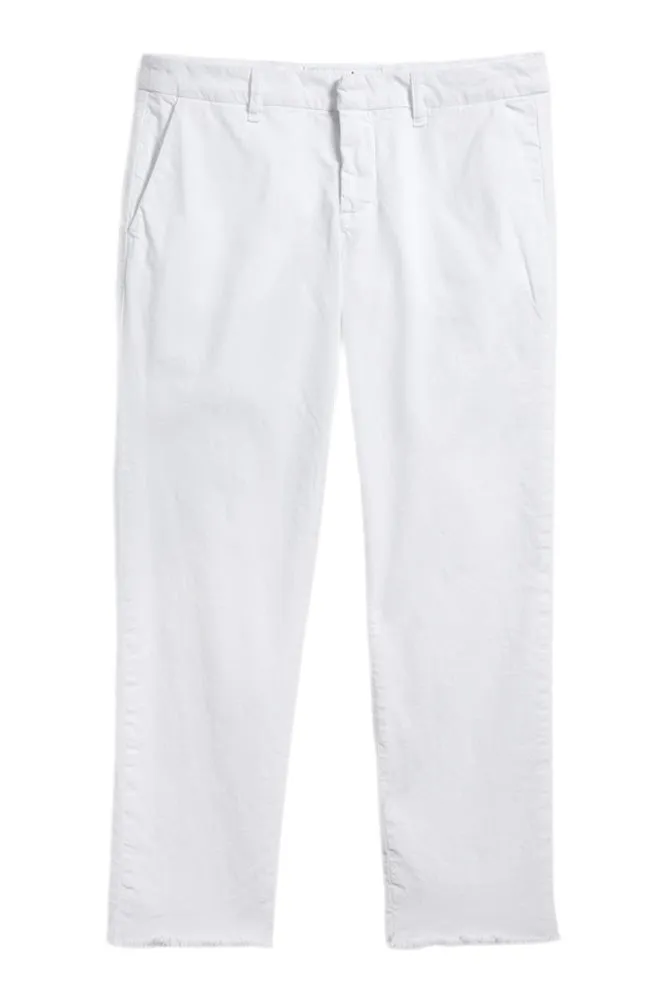 Frank & Eileen Wicklow Italian Chino in White Durable Hemming
