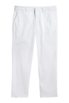 Frank & Eileen Wicklow Italian Chino in White Durable Hemming