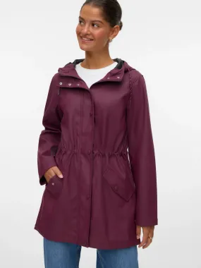 Morning Commute Gear Rain Jacket - Wine