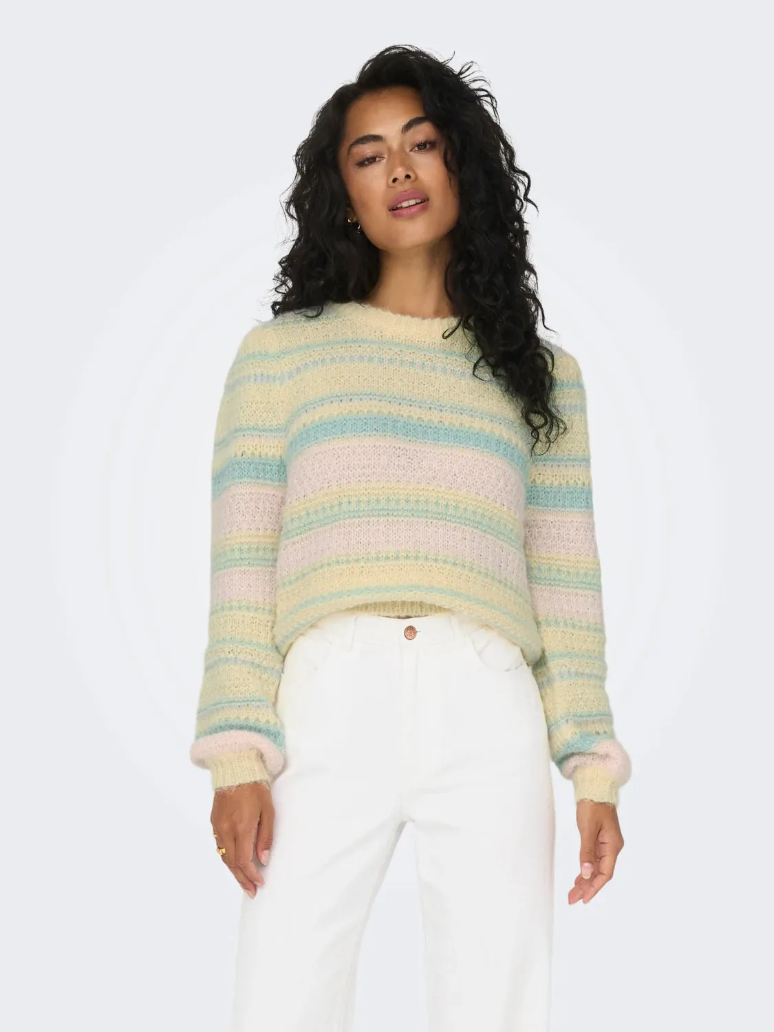 Layered Look Sandra Life Striped Sweater