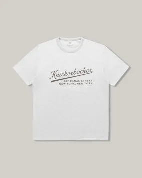 Fashion Layering Relaxed Vibes KNICKERBOCKER STADIUM HEAVYWEIGHT T-SHIRT - OAT GREY