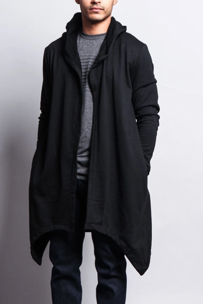 Long Length Drape Cape Cardigan Hoodie Autumn Wear