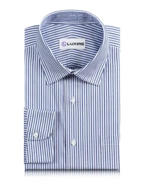 fade resistant color Timeless Wardrobe Shades of Blue University Stripes Oxford