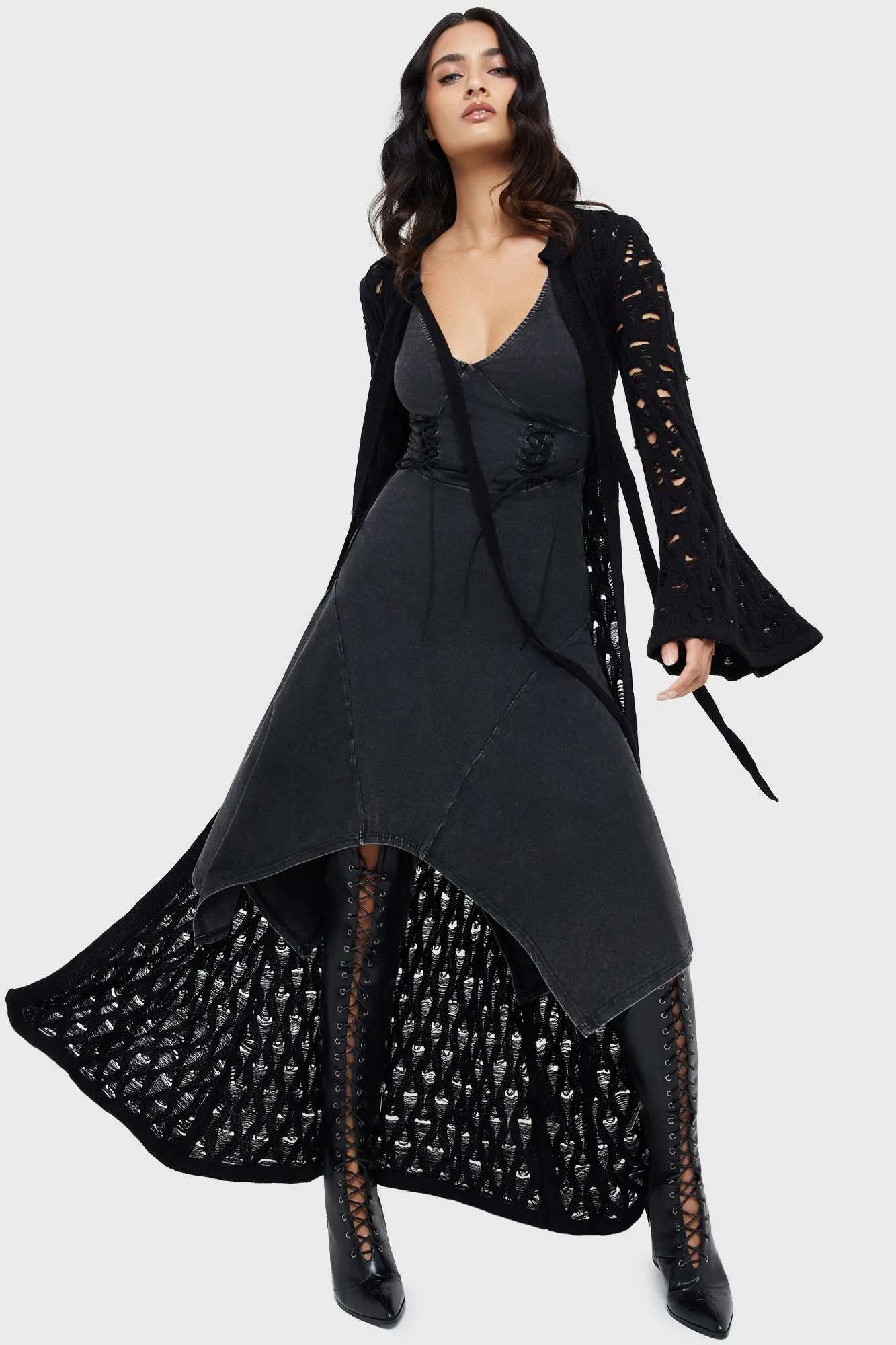 Shadow Claw Dress Silk-Blend