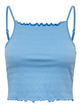 Tagless Comfort Collar Ossi Short Smocked Tank Top