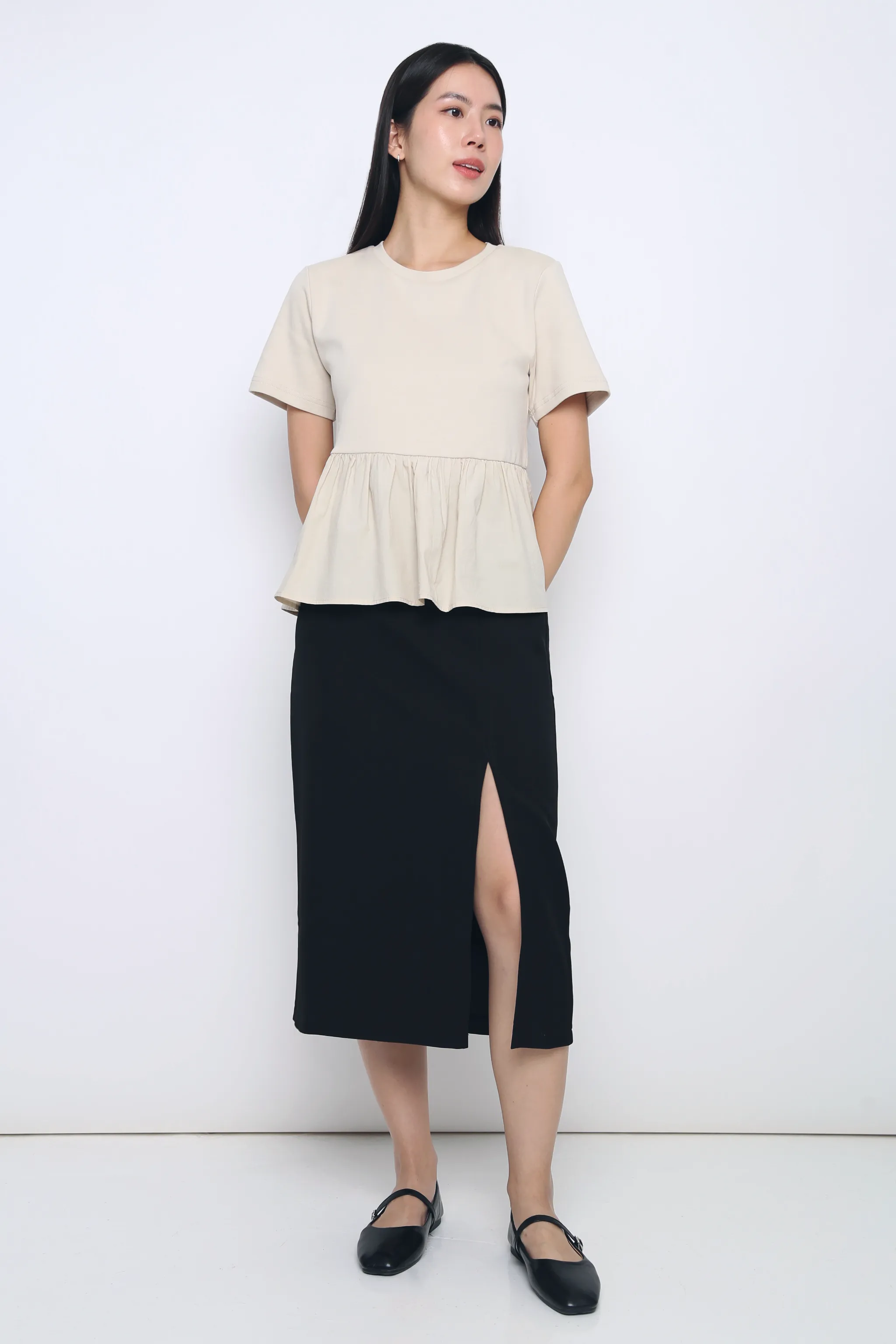 CompactSize Sightseer Babydoll Top Oat