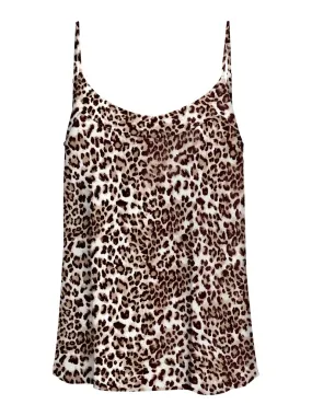 Simply Easy Singlet Top - Leopard print LightweightMaterial