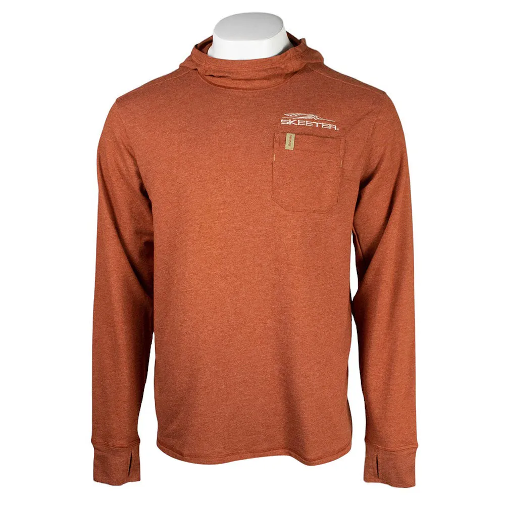 Collared neck Skeeter Simms Clay Heather Henry's Fork Hoody