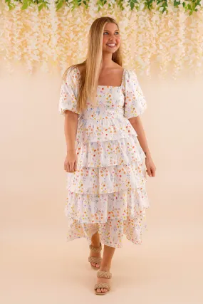 Sheer Light ContrastStitching For Good Measure Maxi Dress