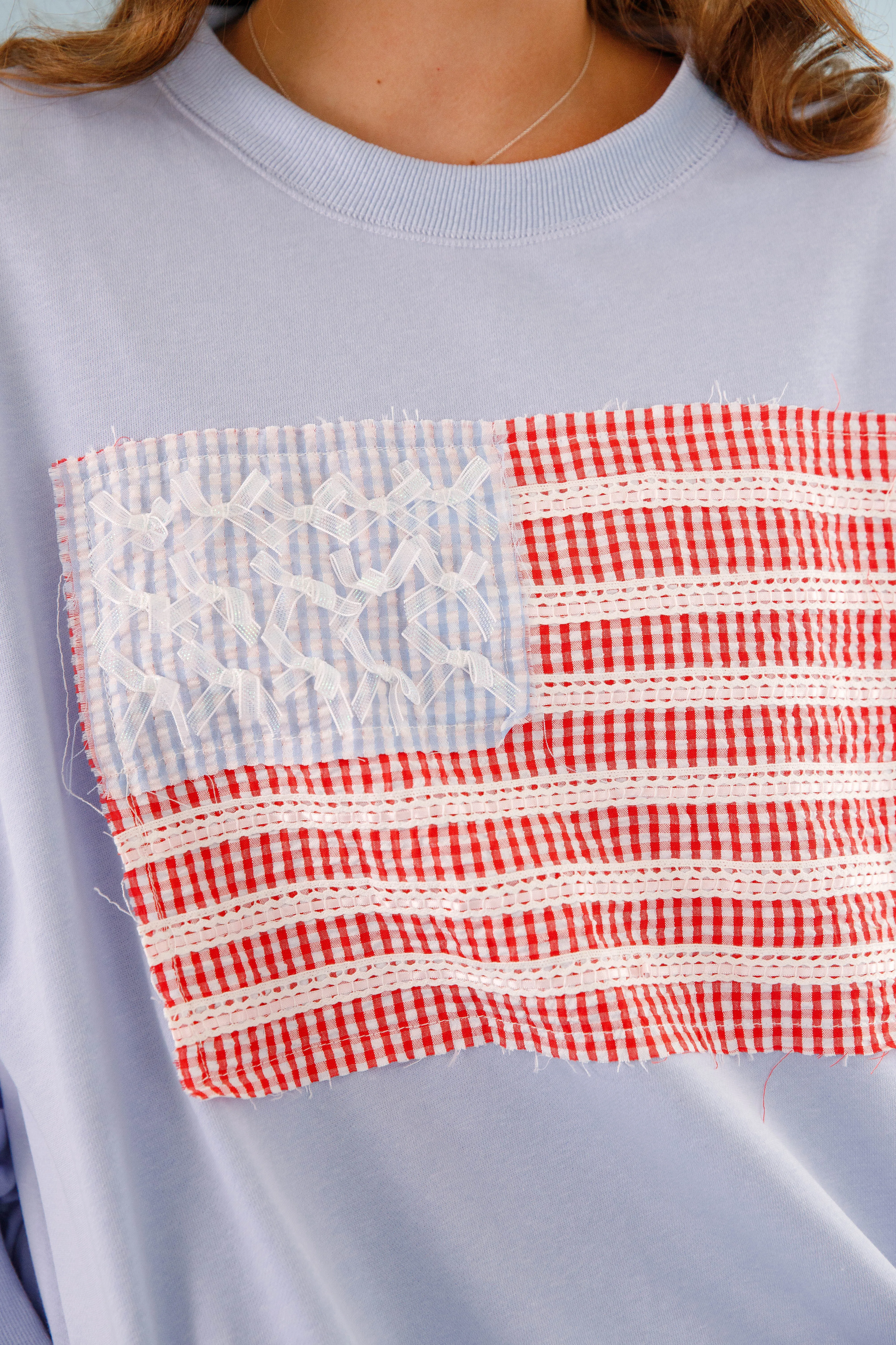 Chill Comfort Design America's Sweetheart Pullover-Blue