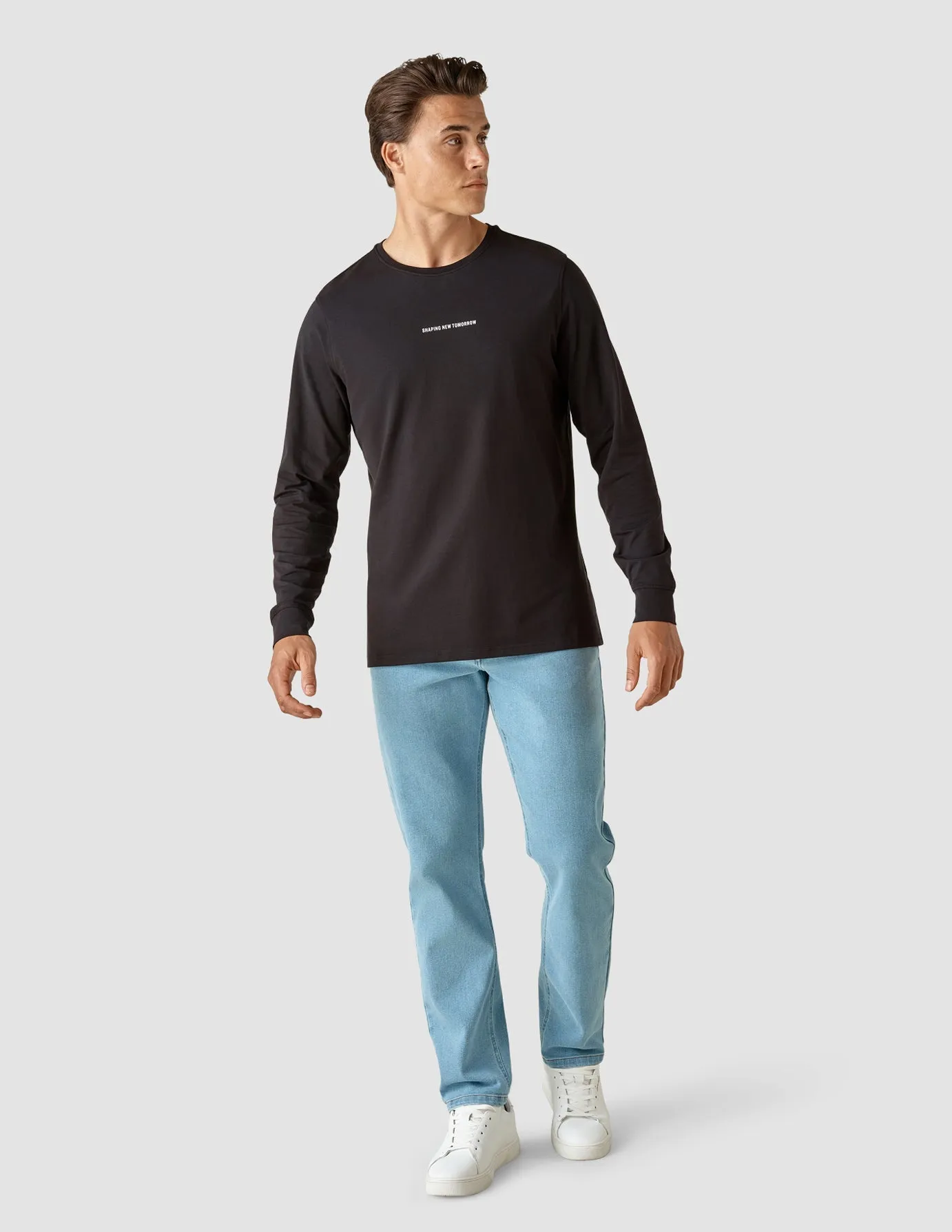 Everyday Comfort Comfort Waist Supima Autograph Long-Sleeved T-Shirt Black