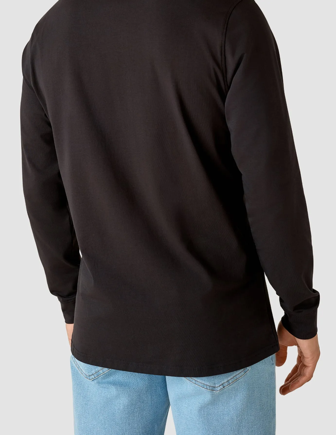 Supima Autograph Long-Sleeved T-Shirt Black Effortless Fit