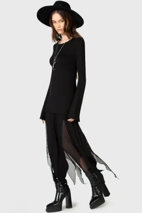 Slip Resistant Waistband The Grimmer The Better Midi Skirt