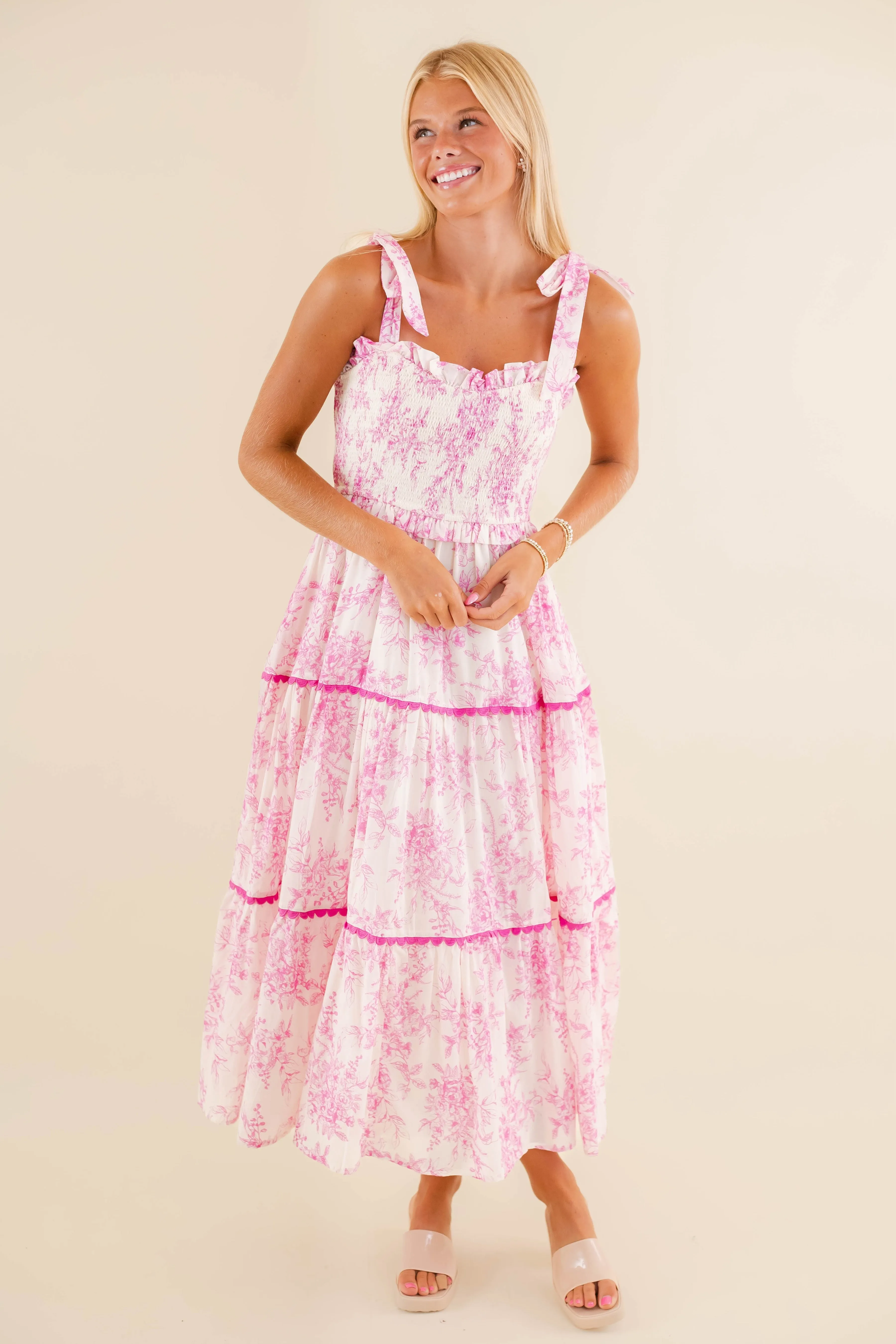 Satin Grace Wrinkle-Free-Finish RESTOCK: A Beautiful Feeling Midi Dress-Pink