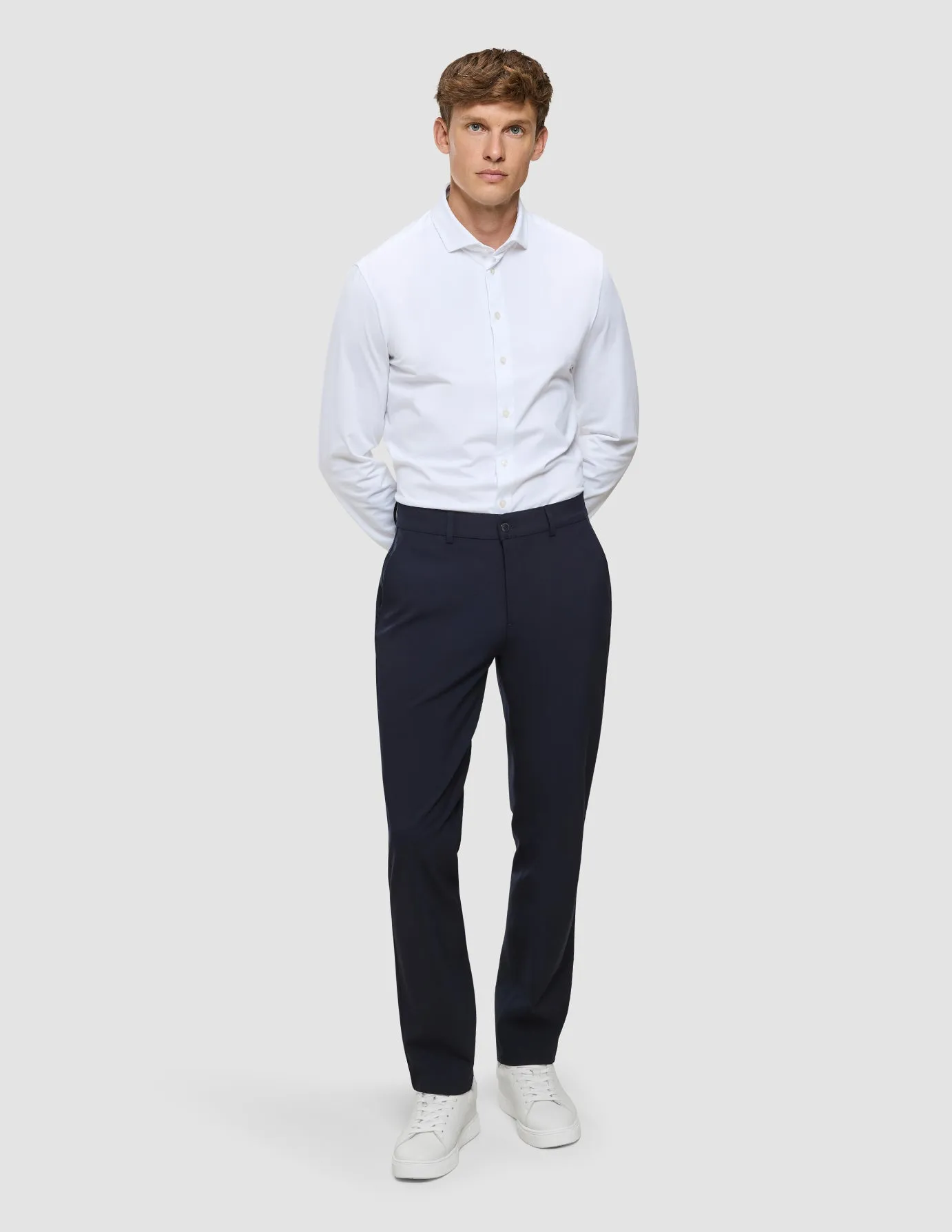 Clean Finish Essential Pants Regular Midnight Blue