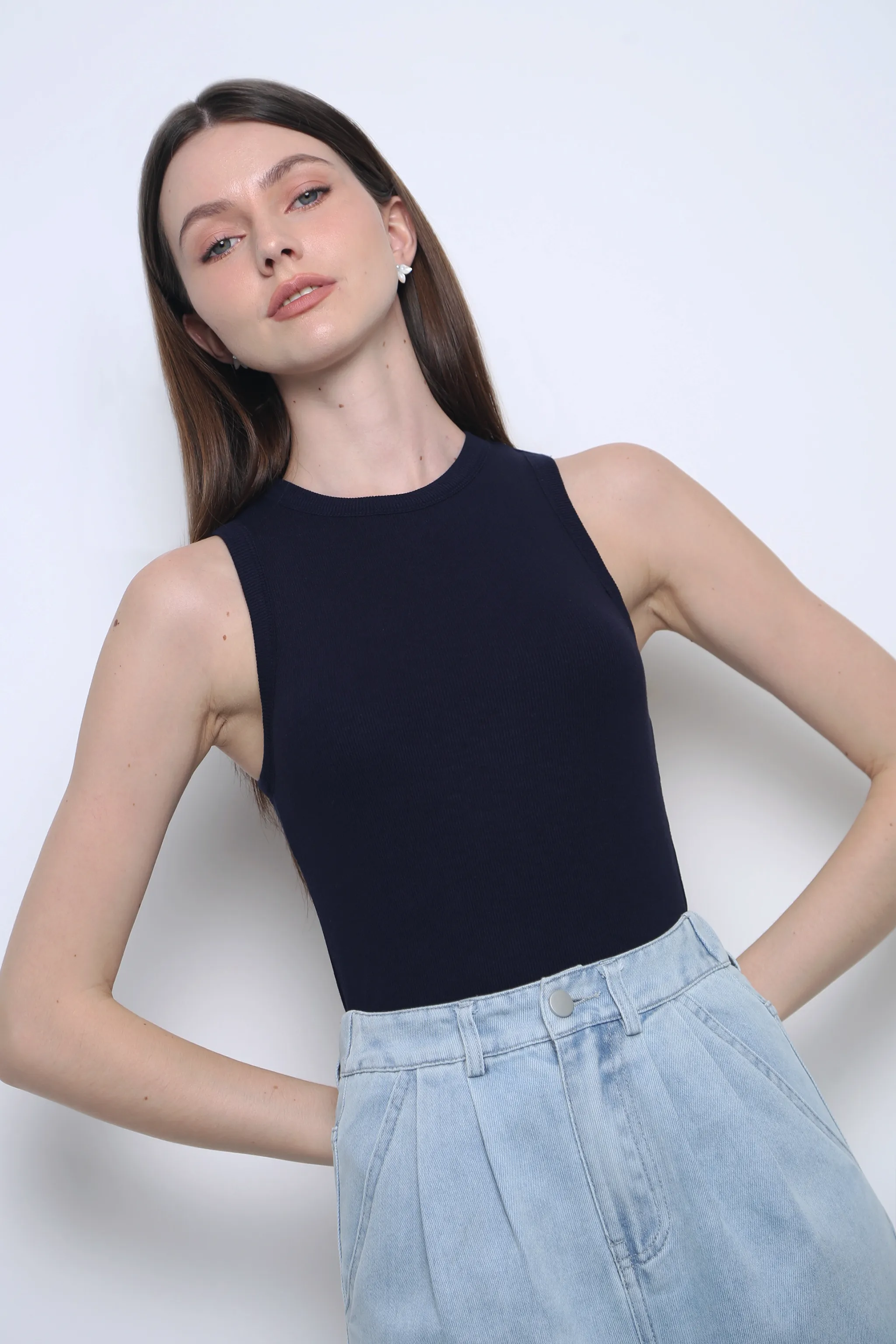 Snoozie Padded Tank Twilight Navy (Backorder) TaglessDesign