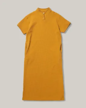 SNOW PEAK DRY WAFFLE  DRESS - MUSTARD OdorControlTreatment