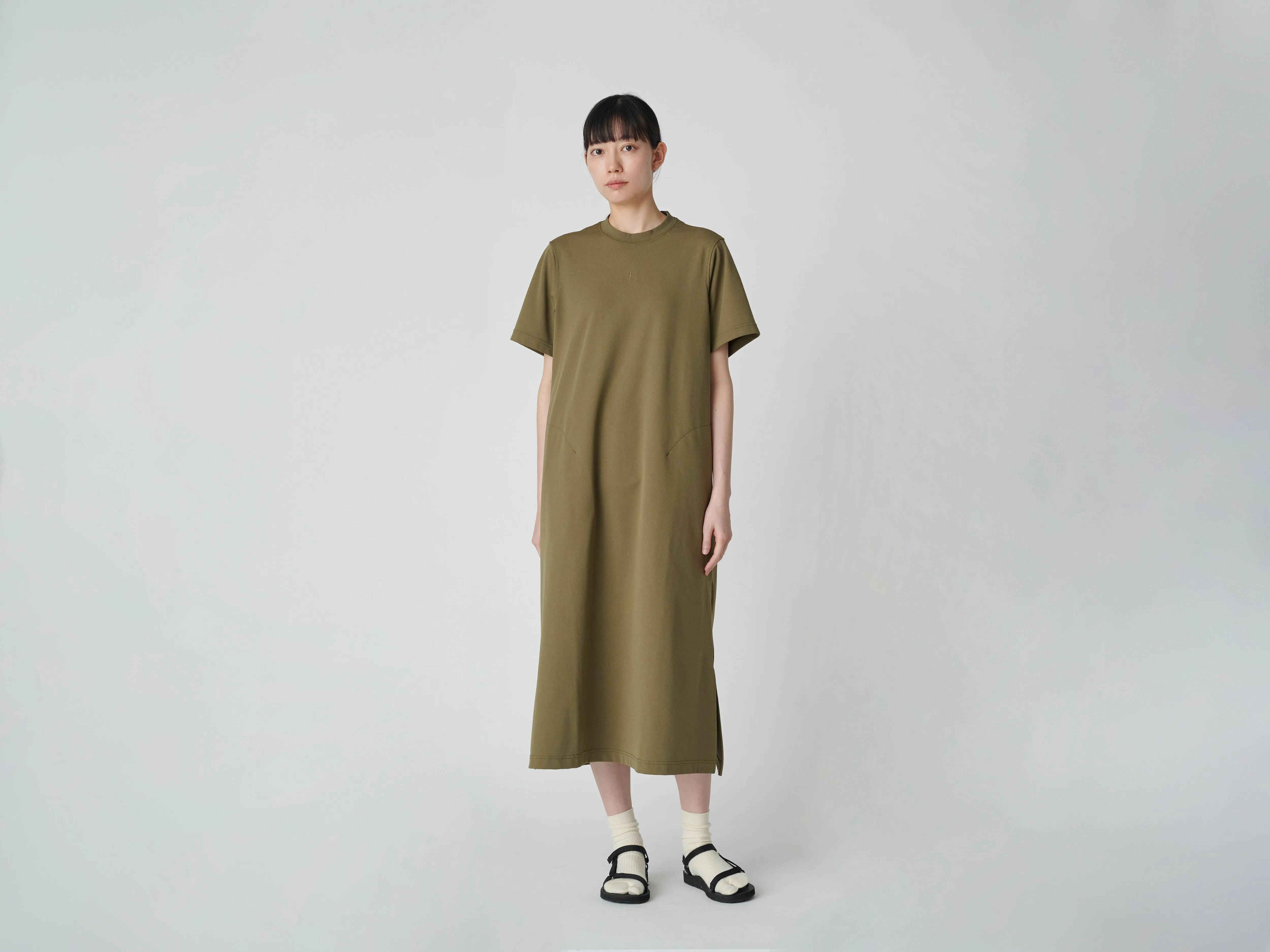 understated look Smooth Outline SNOW PEAK INSECT SHIELD DRESS - OLIVE