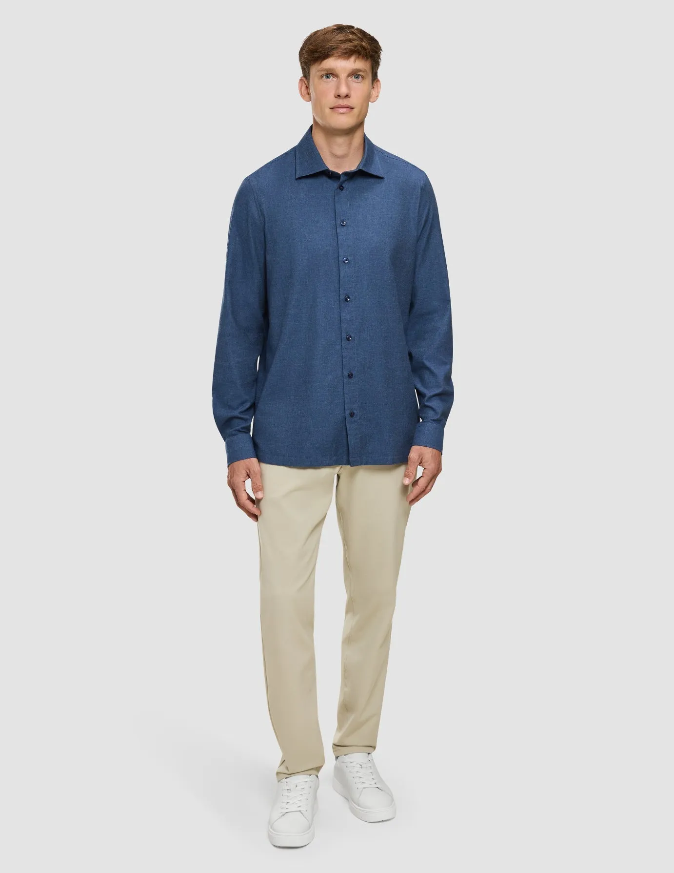 Road Trip Ready Soft Flannel Shirt Dark Navy