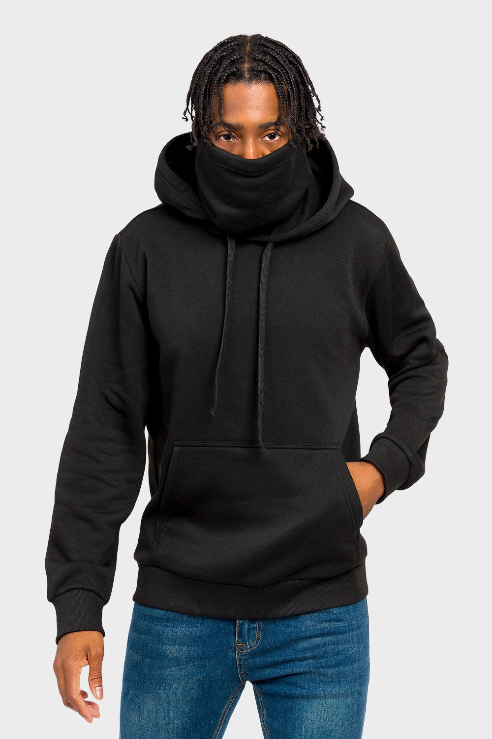 Aramid Fiber Reinforcement Essential Fleece Mask Hoodie