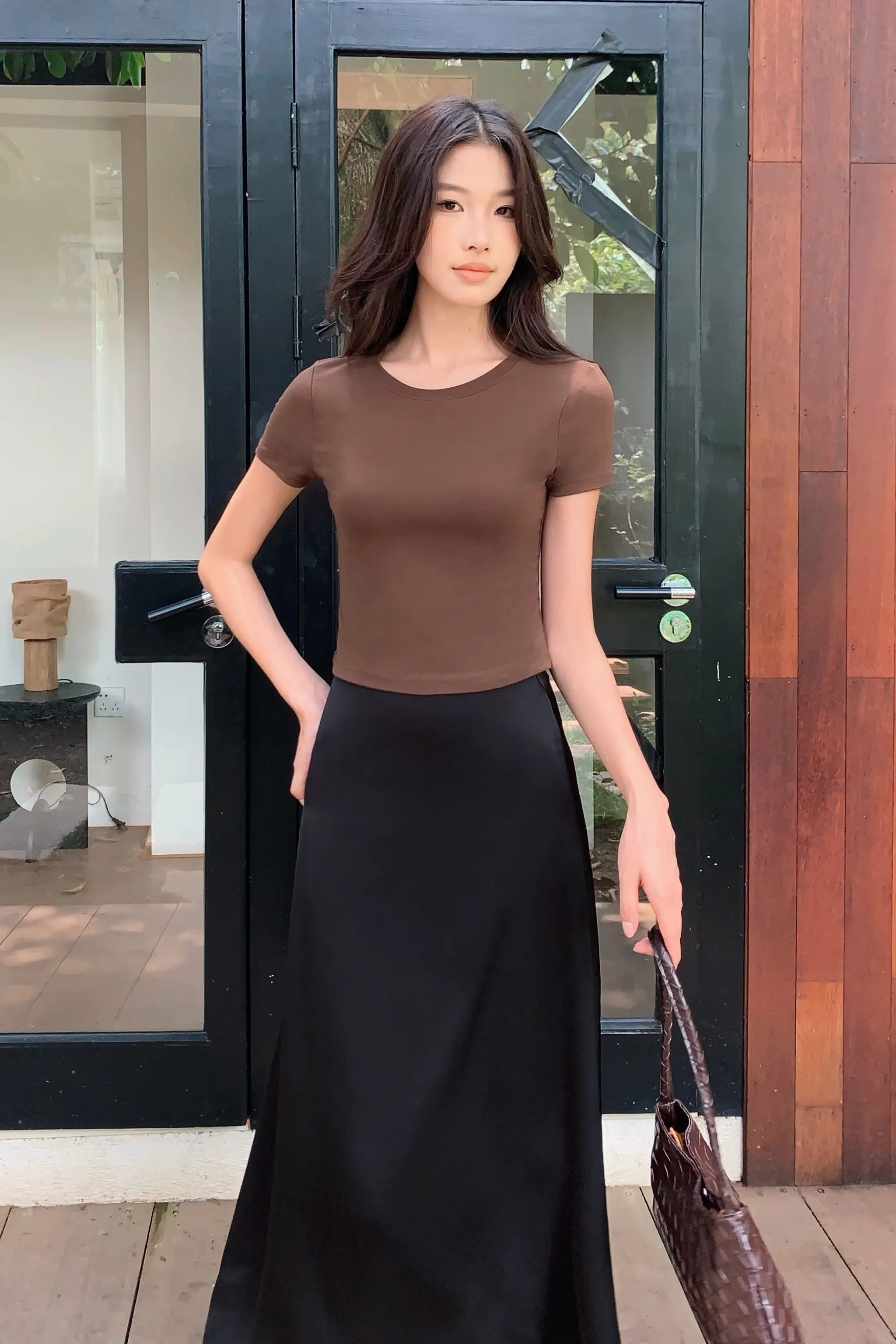 Multi Panel Design LowProfileZipperSystem Softie Baby Tee Mocha