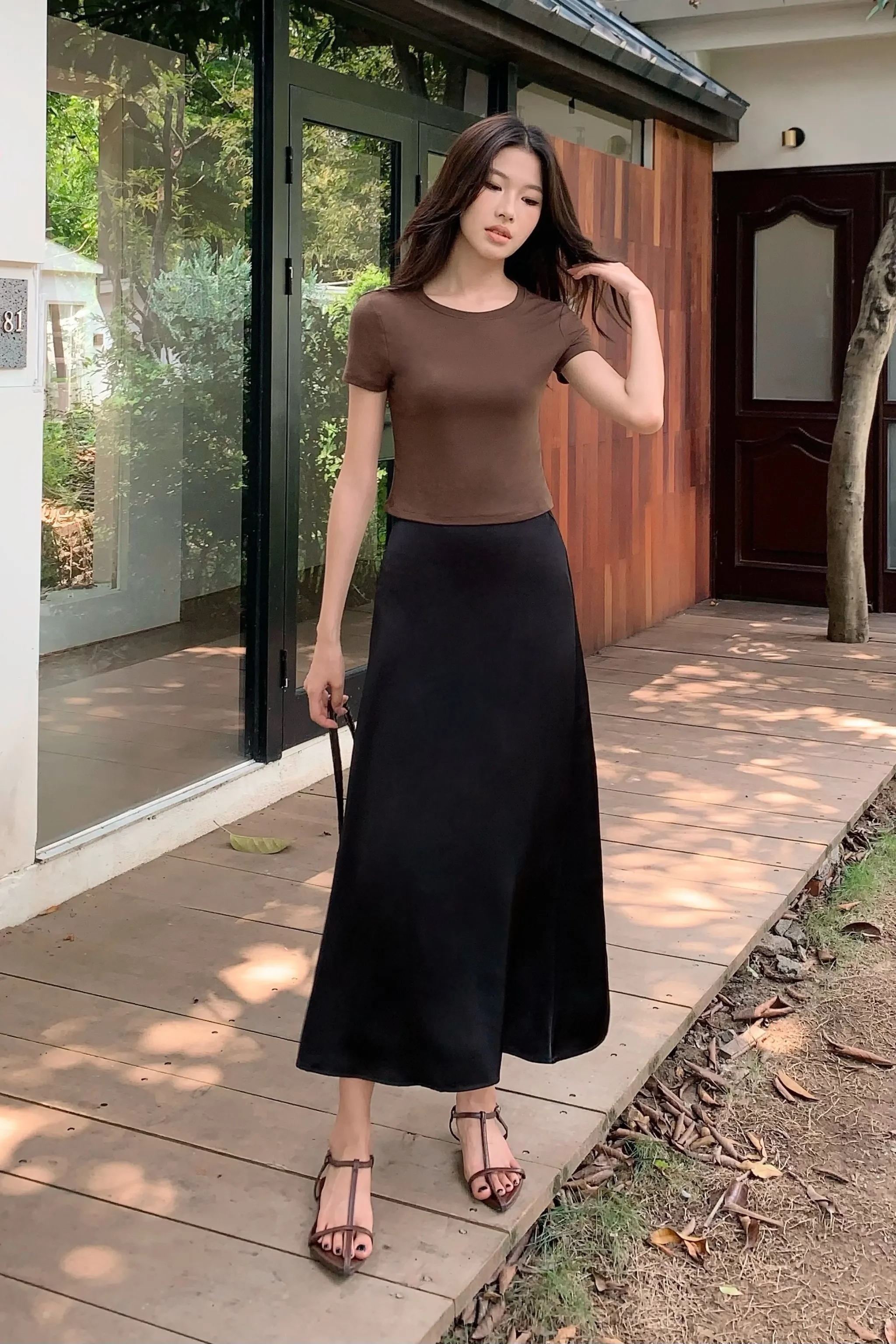 Softie Baby Tee Mocha Stylish Dress