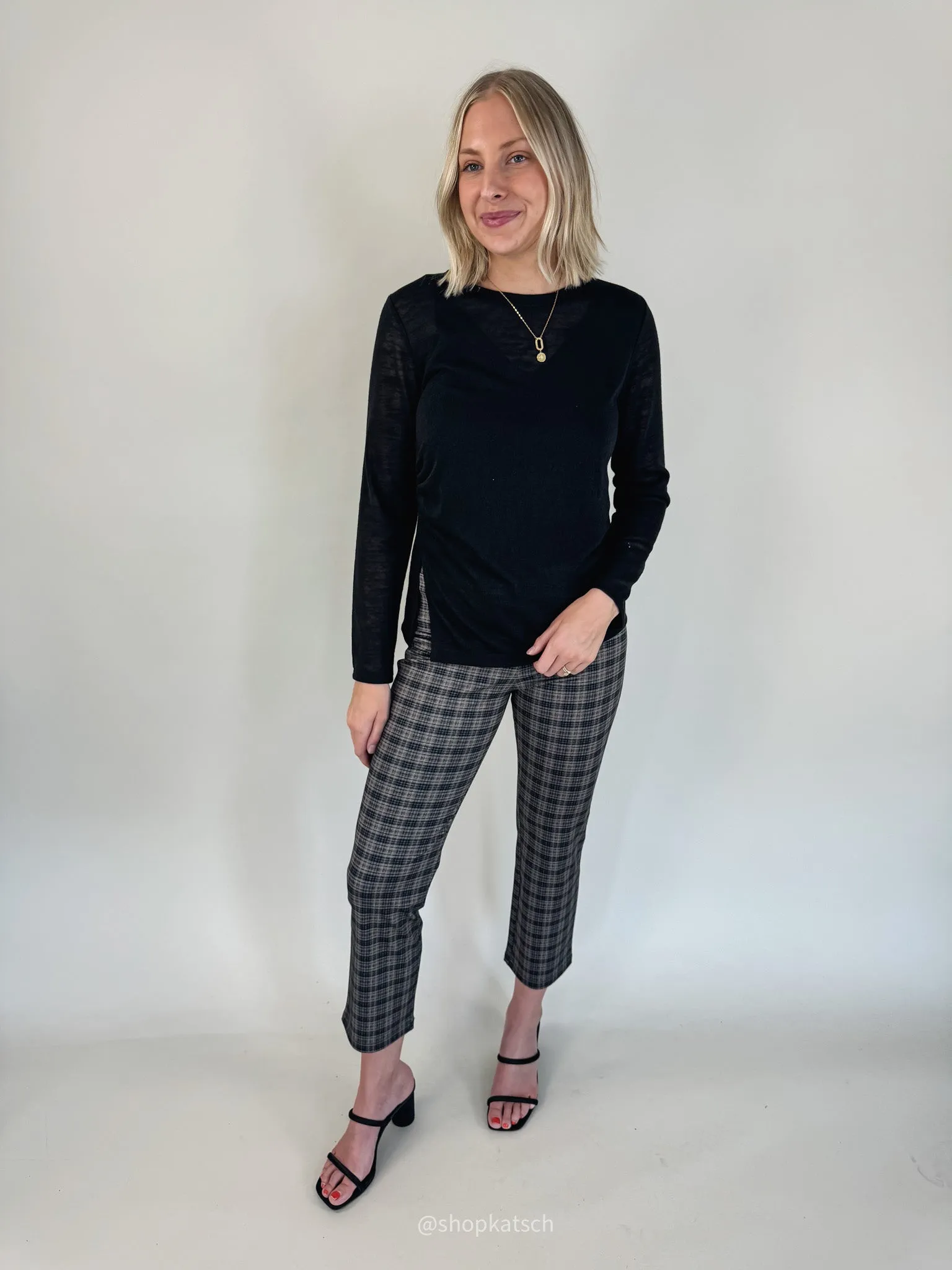 Tight Fit Something About Her Black Top