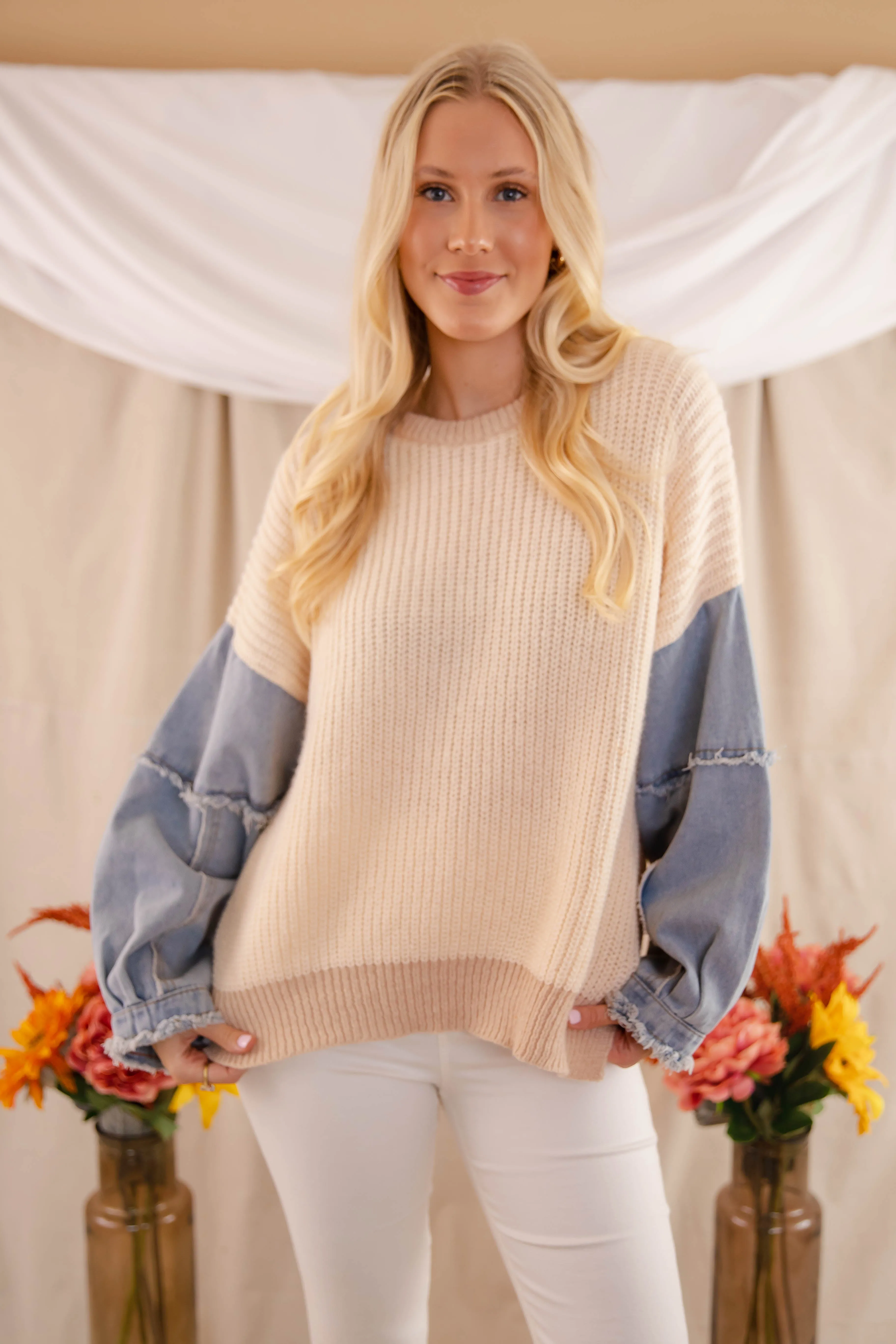 Stretchable Design RESTOCK: Best Of Both Worlds Sweater-Taupe