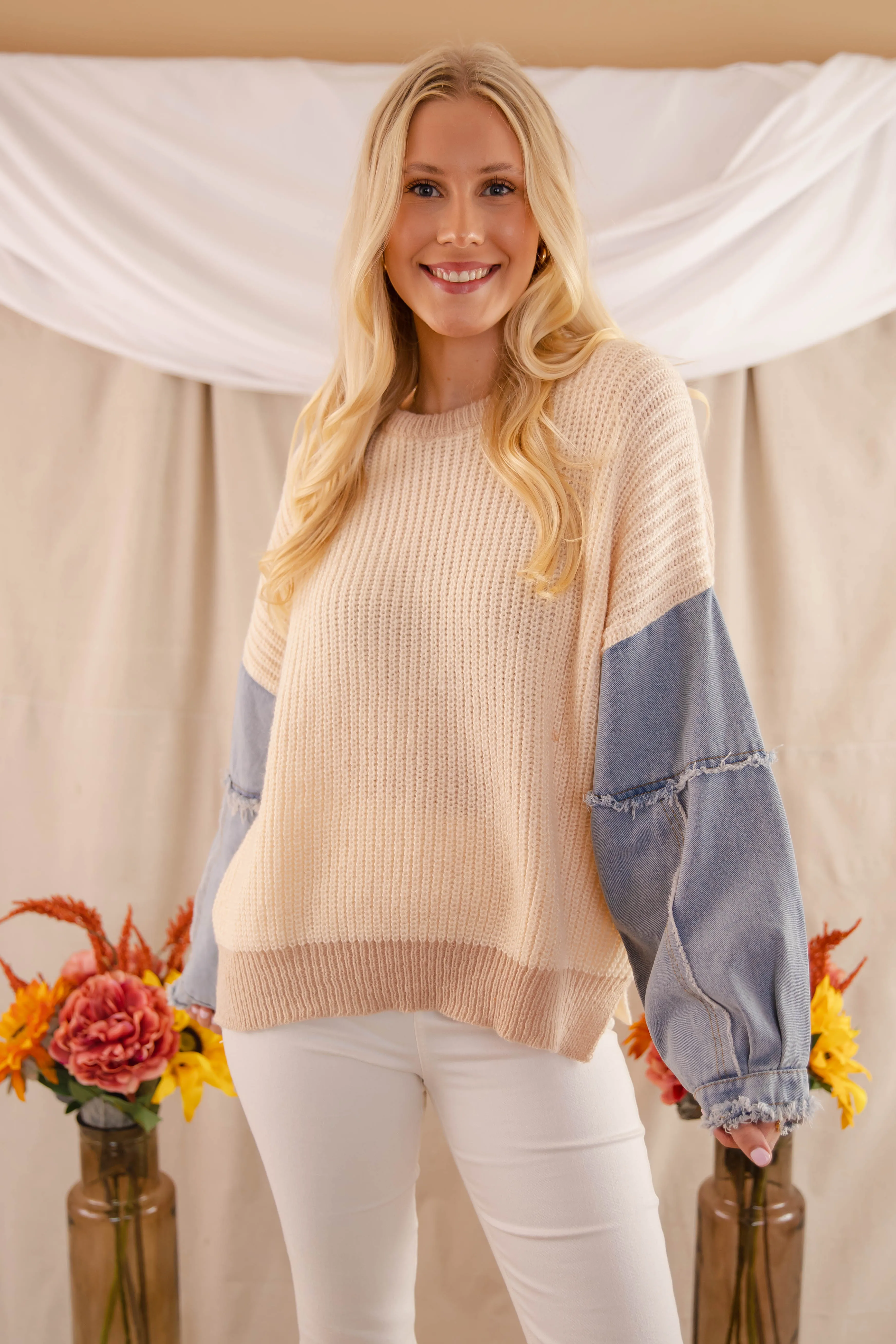 Snug Layer RESTOCK: Best Of Both Worlds Sweater-Taupe