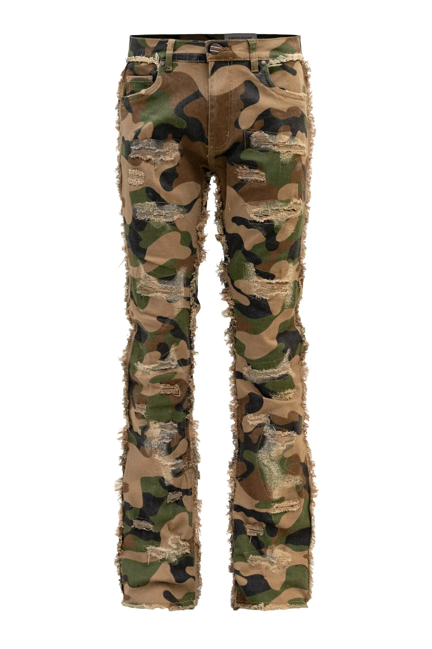 Men's No End Distressed Stacked Denim Jeans Street Ready