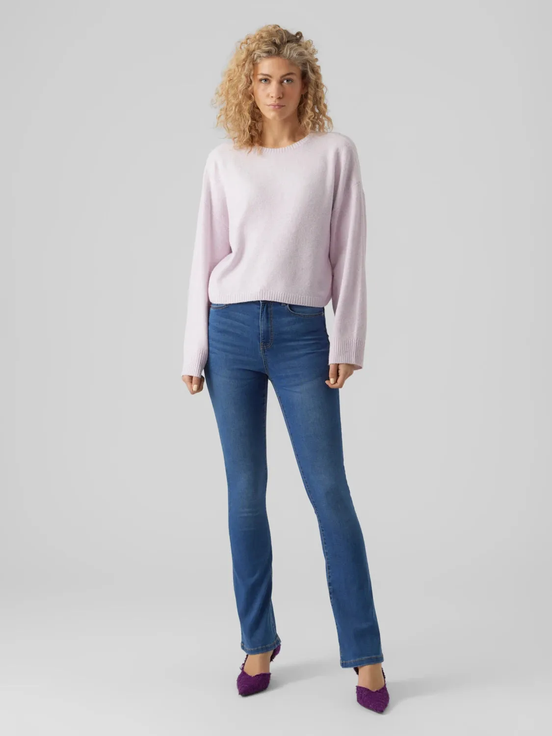 Doffy O-Neck Boxy Pullover Modern Comfort Soft and Stretchy