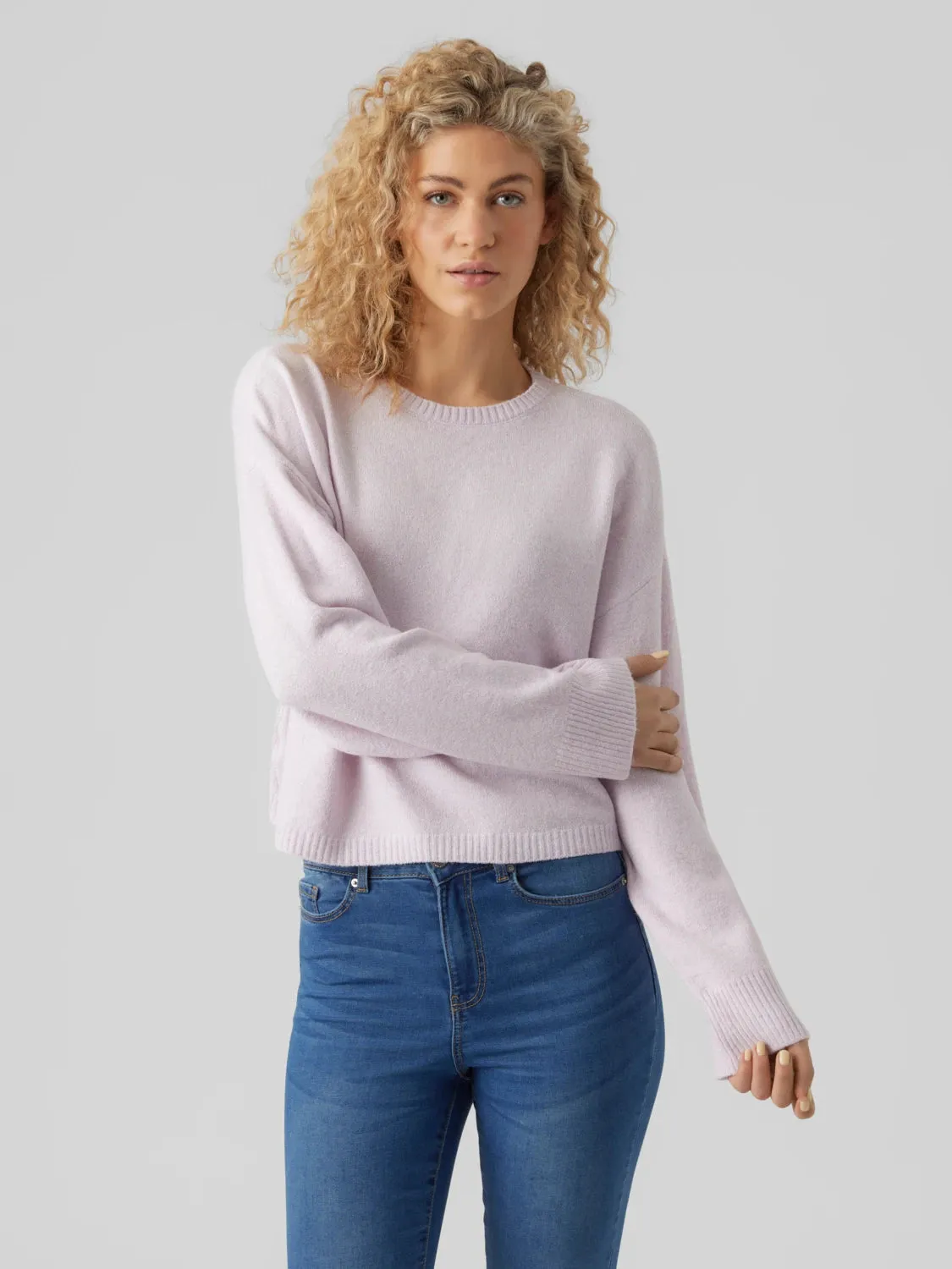 Doffy O-Neck Boxy Pullover Soft Knitwear