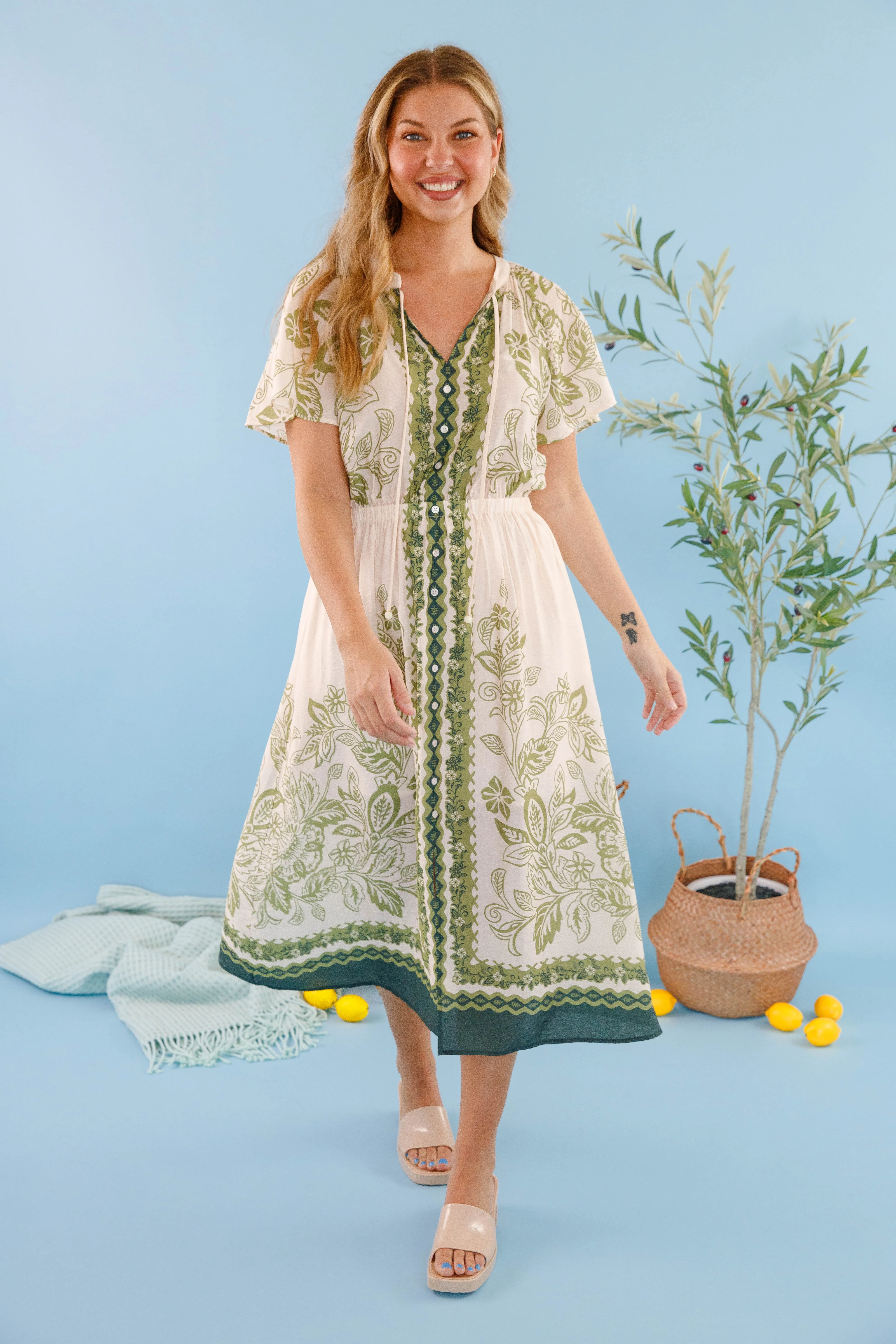 Daily Comfort Step Into Summer Midi Dress