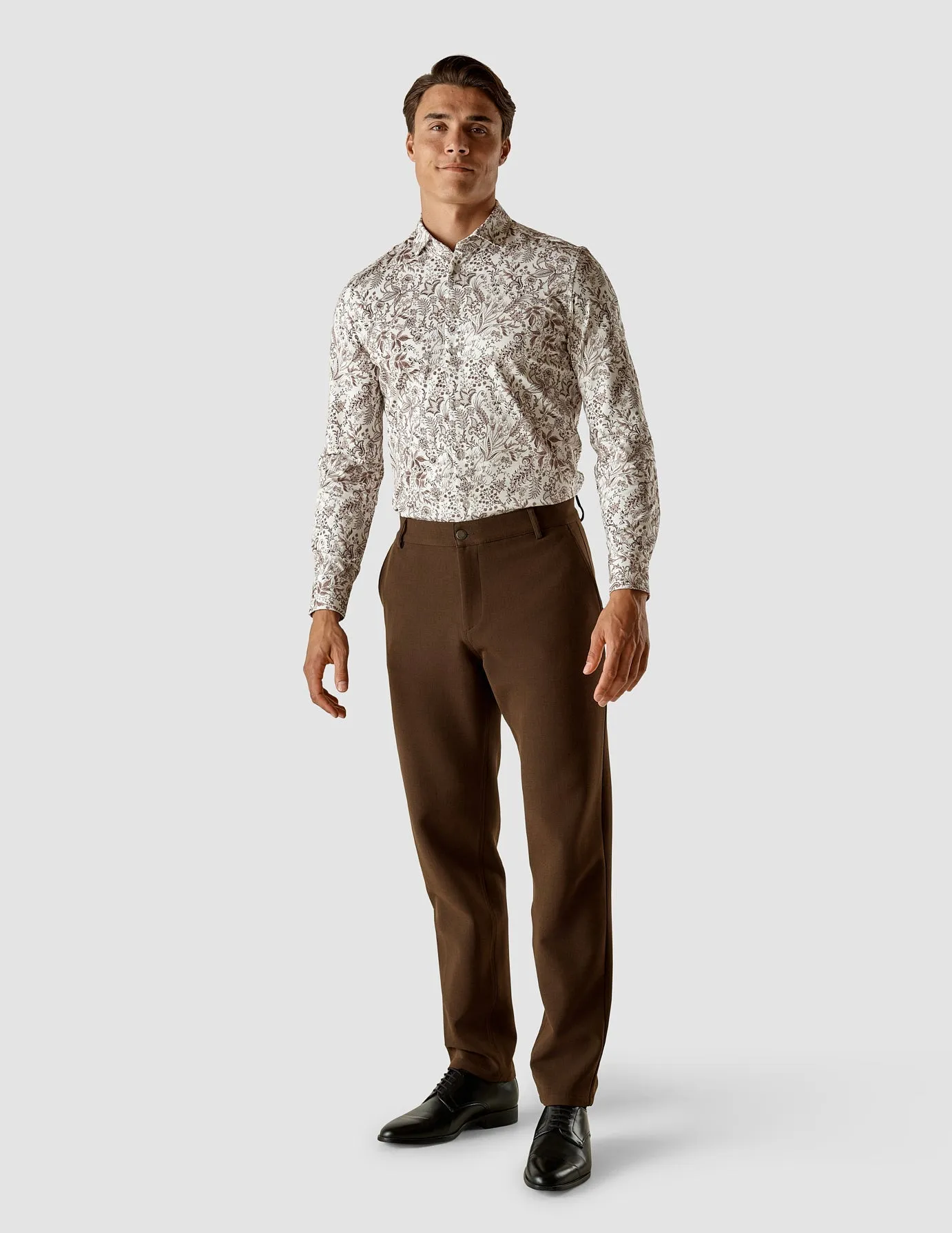 Breathable Comfort Fit Heavy Edition Pants Regular Espresso Melange 2.0