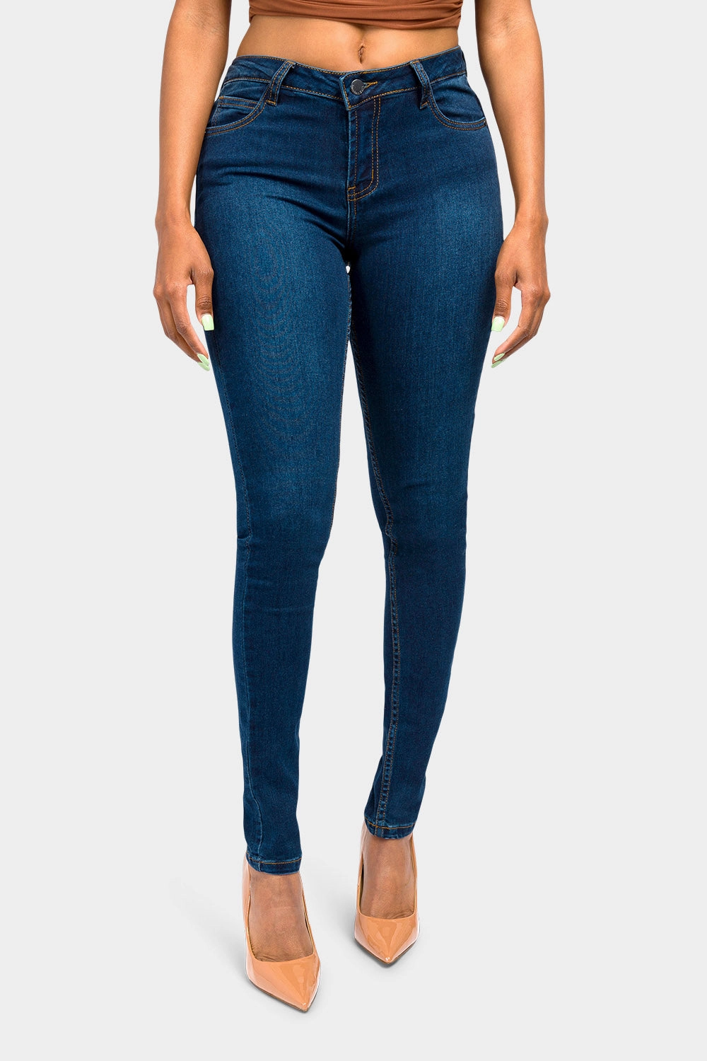 Essential Low Rise Skinny Jeans Flattering Design Wear