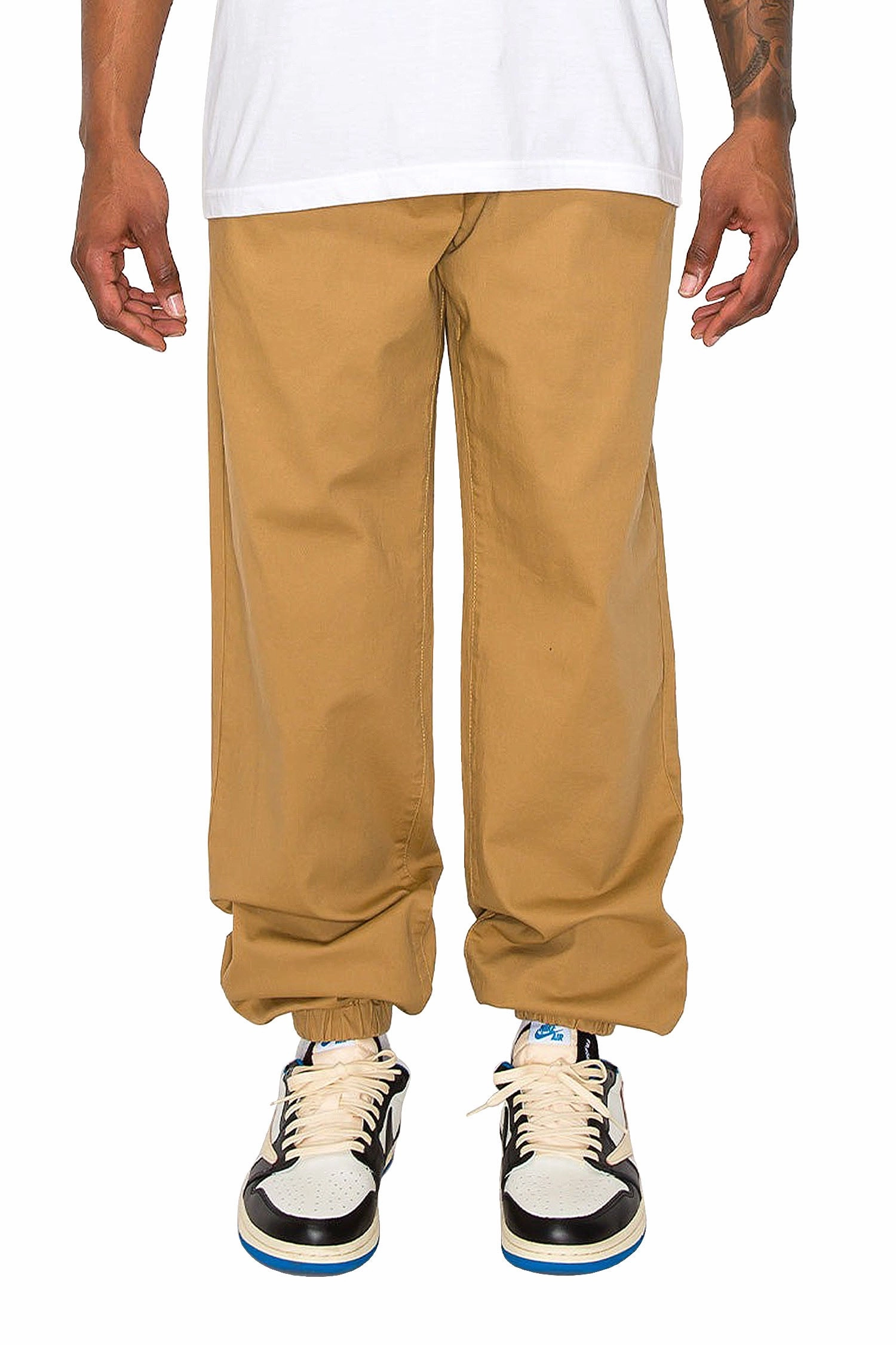Relaxed Comfort Fit Men's Essential Baggy Fit Solid Jogger Pants