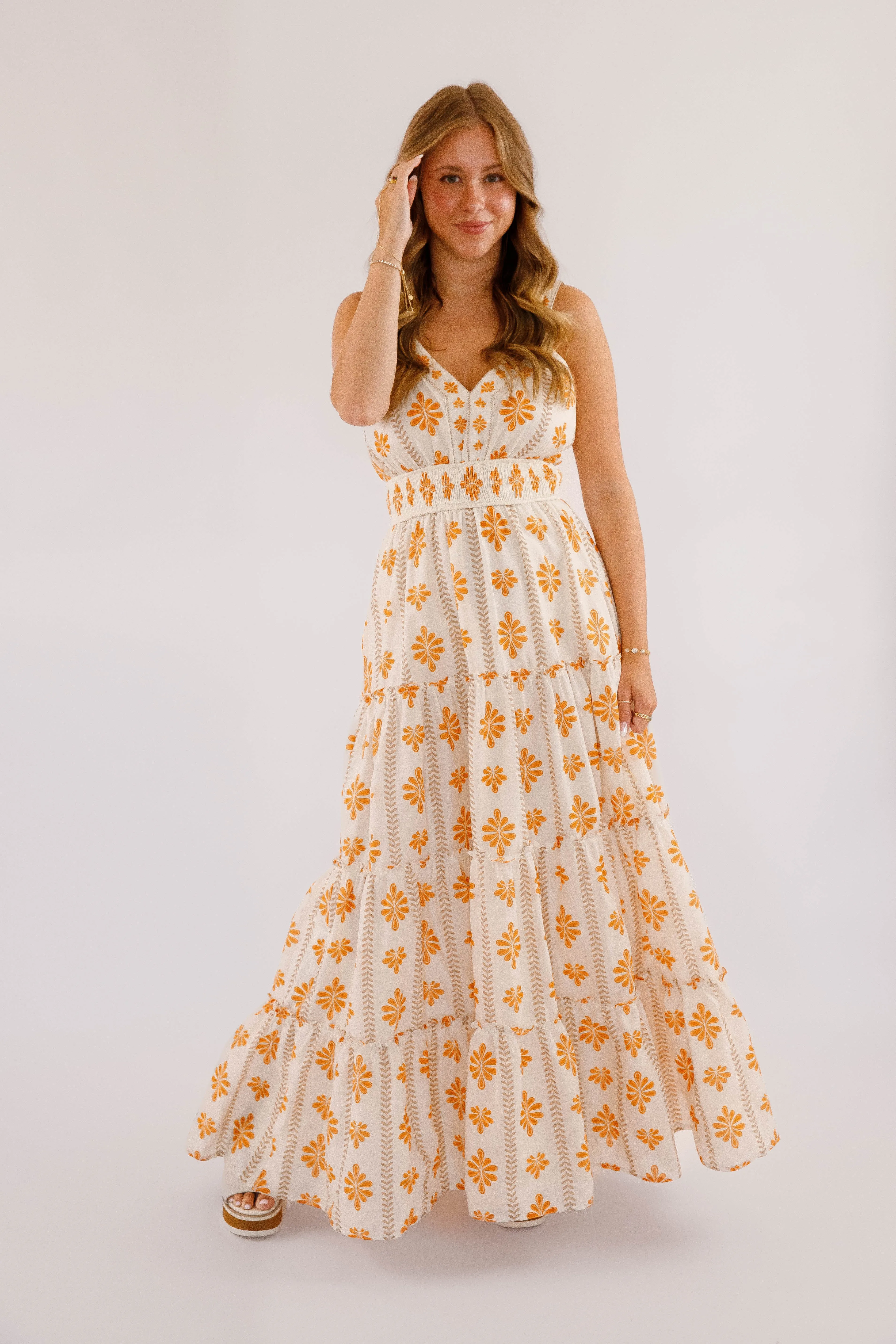 Easy To Spot Maxi Dress Elegant Silhouette Lace-Trim