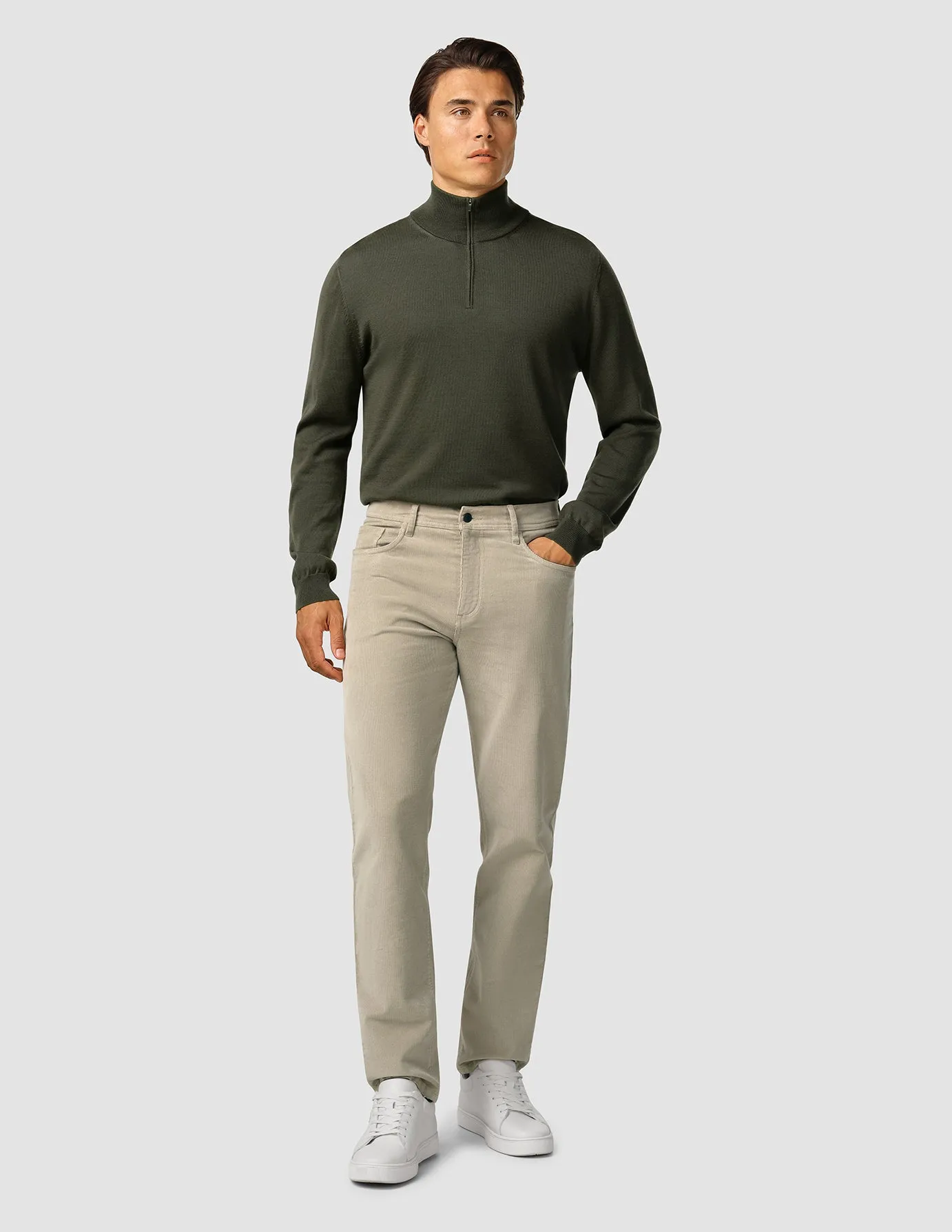 Corduroy Pants Driftwood Soft Material Flex Movement