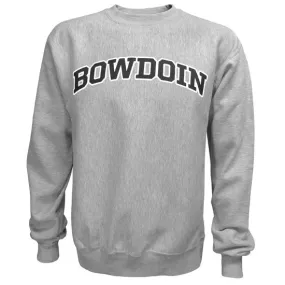 Long Sleeve Pro-Weave Crew with Bowdoin and Paw on Back from MV Sport