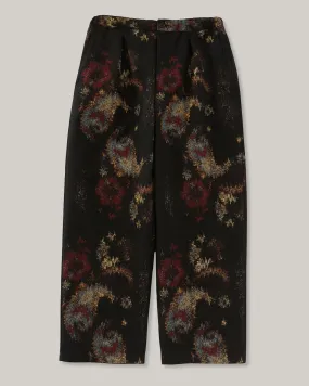 Everyday Urban Style BLUE BLUE JAPAN TSUJIGAHANA GOBELIN STRAIGHT DRAWSTRING PANTS - BLACK