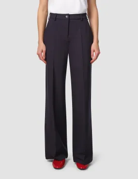 Multi-way wear Tagless Labeling Essential Pants Wide Midnight Blue