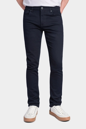Men's Essential Skinny Fit Colored Jeans (Navy) Four Way Stretch