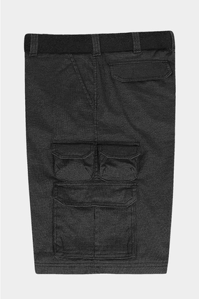 Essential Solid Relaxed Fit Woven Cargo Shorts WaterRepellentCoating