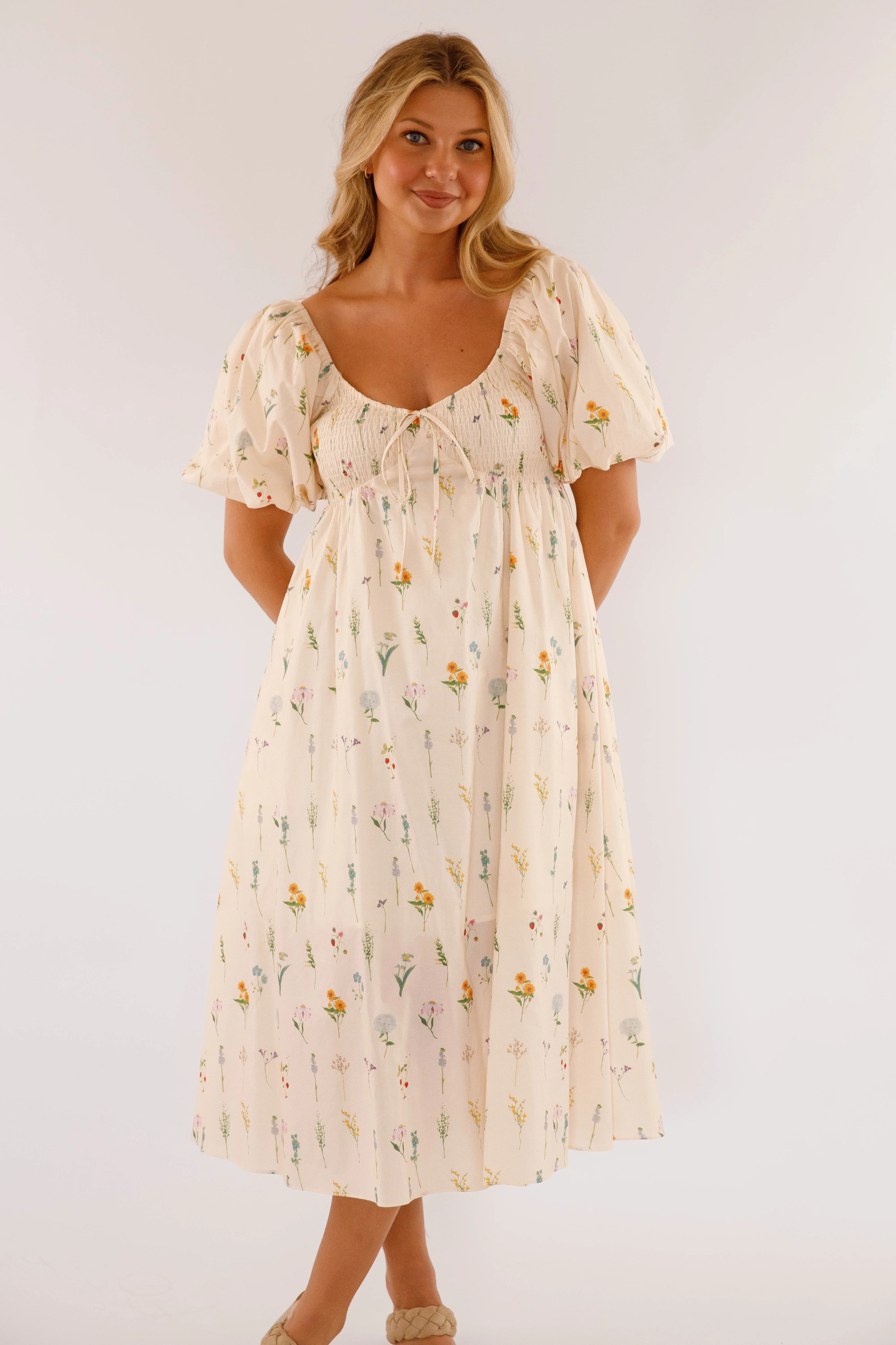 Heavenly Energy Midi Dress Relaxed-fit gown