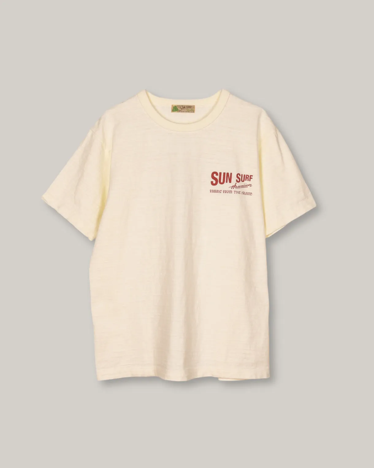 SUN SURF - 'ALOHA WEEK' TEE - NATURAL Versatile Wear